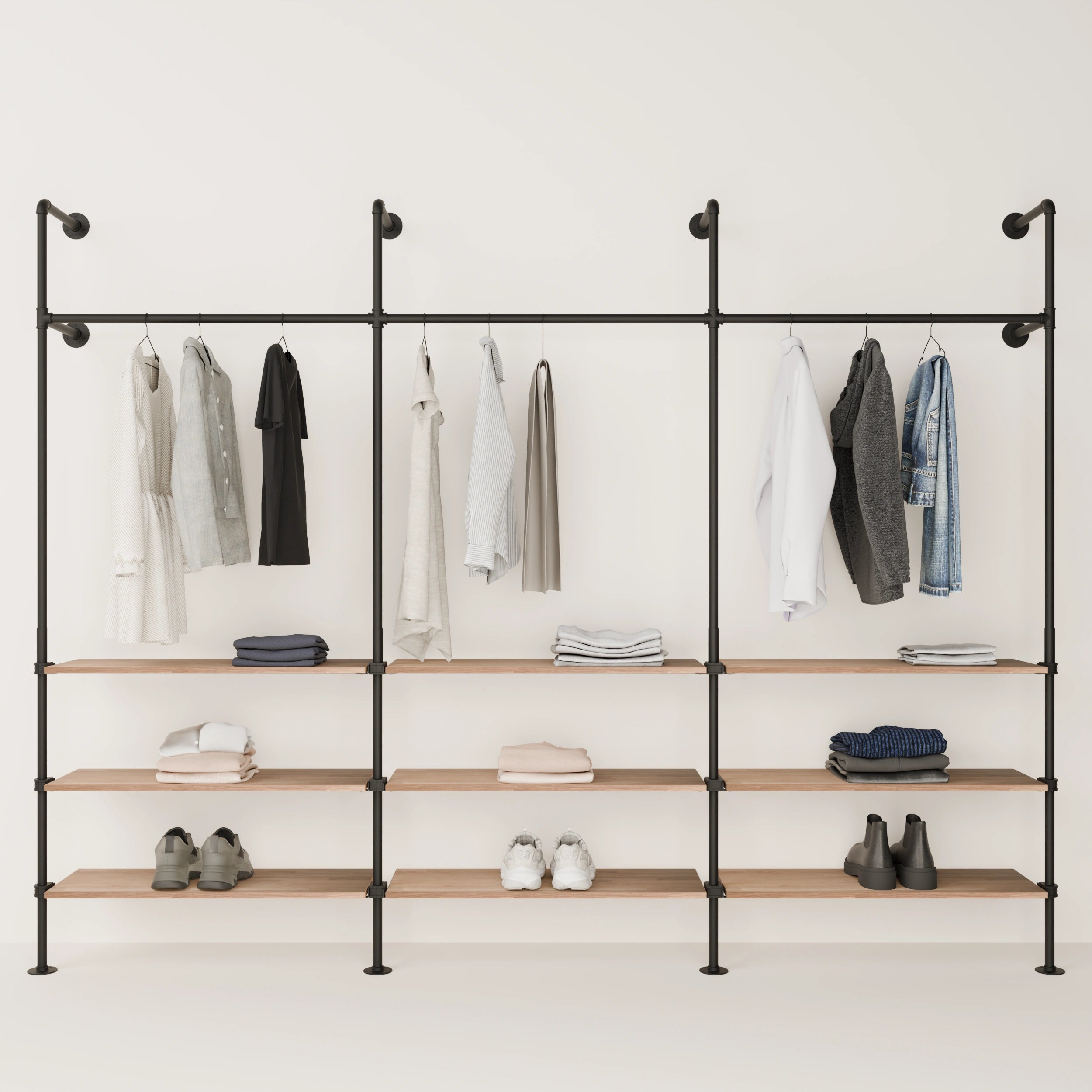 PAMO Kleiderstangensystem KIM 3 OAK