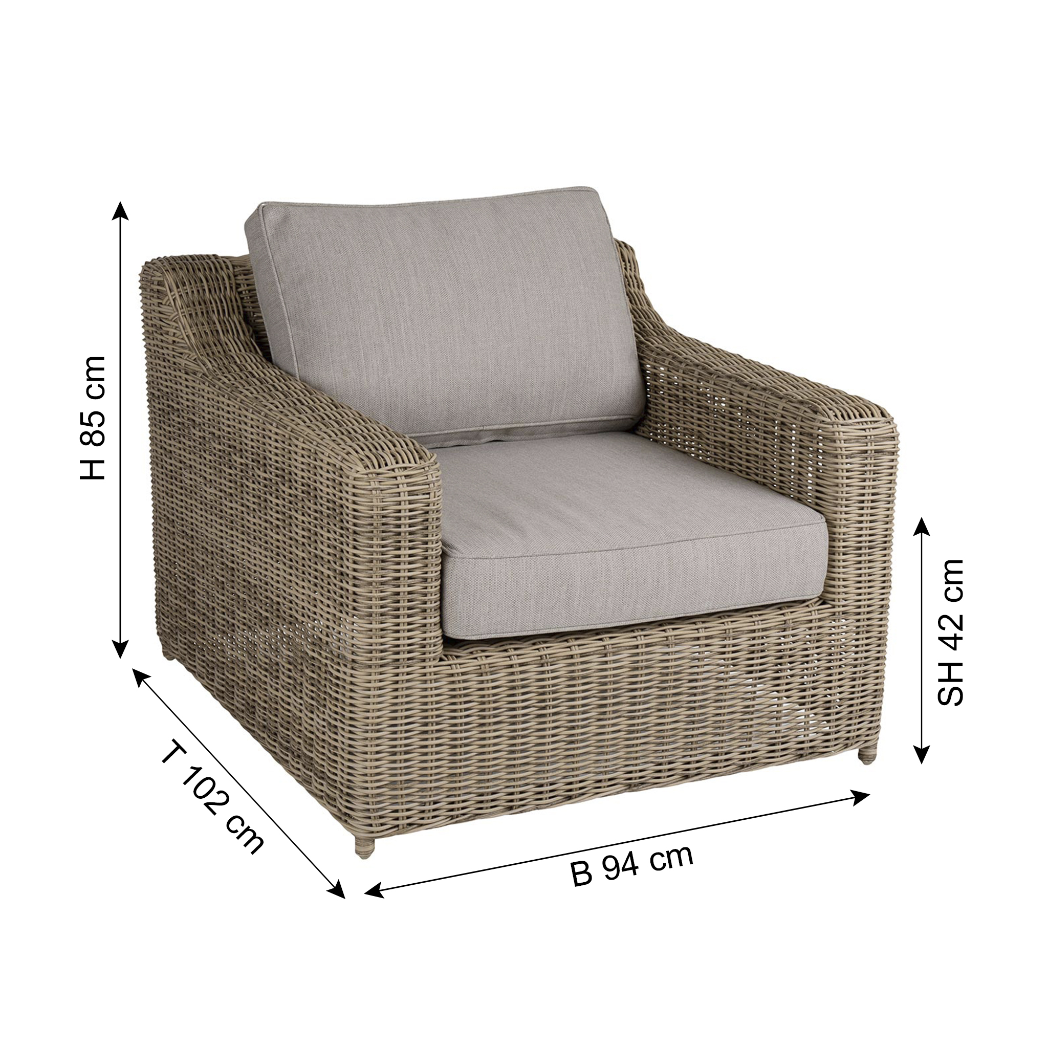 BRAFAB Gartensessel GLENDON