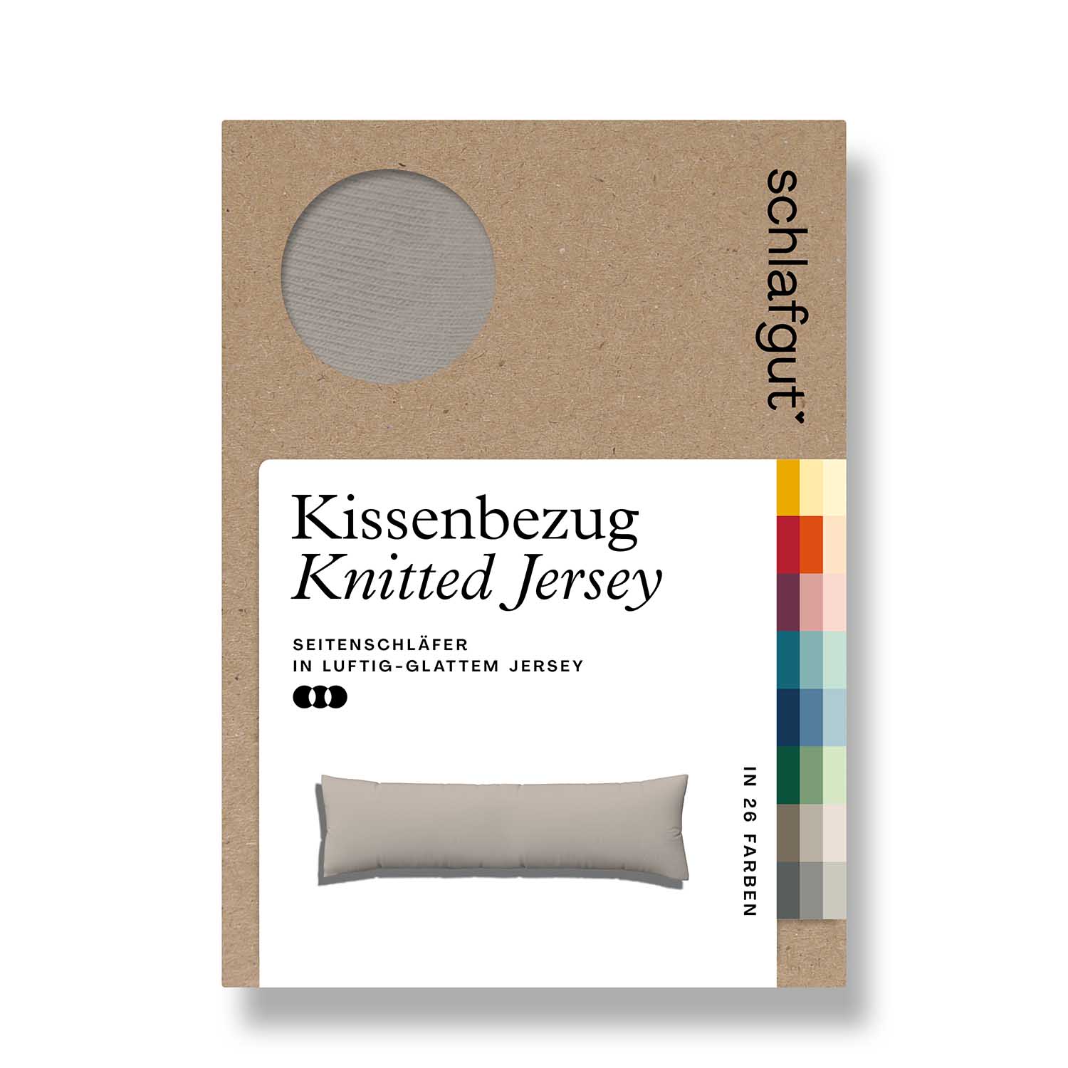 SCHLAFGUT Seitenschläfer Kissenbezug PURE SCHLAFGUT Seitenschläfer Kissenbezug PURE