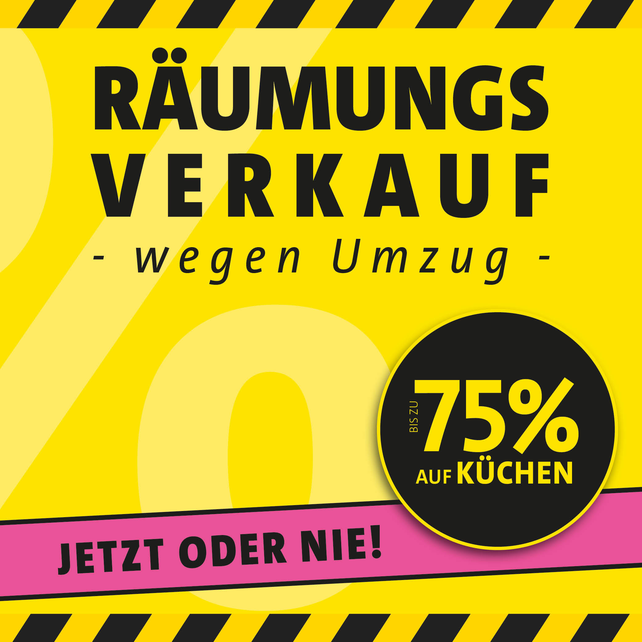 Räumungsverkauf Reilingen - bis zu 75% auf Küchen!