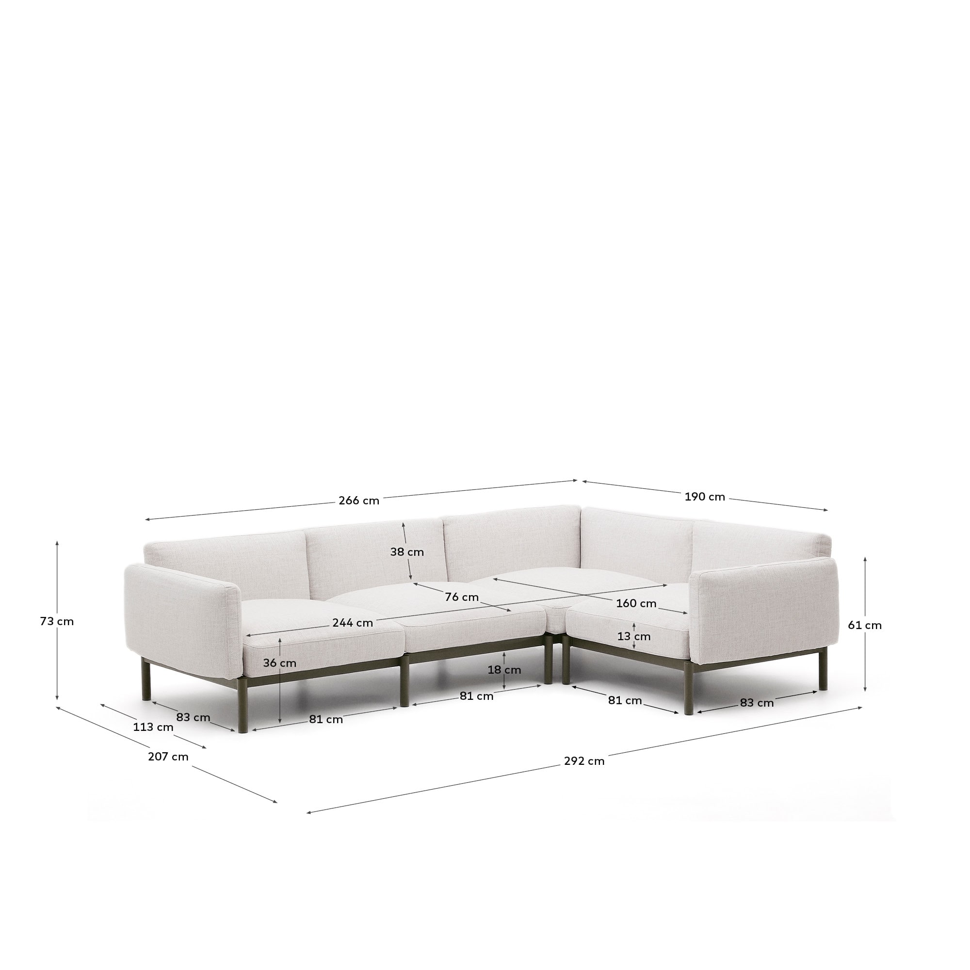 KAVE HOME Sofa SORELLS
