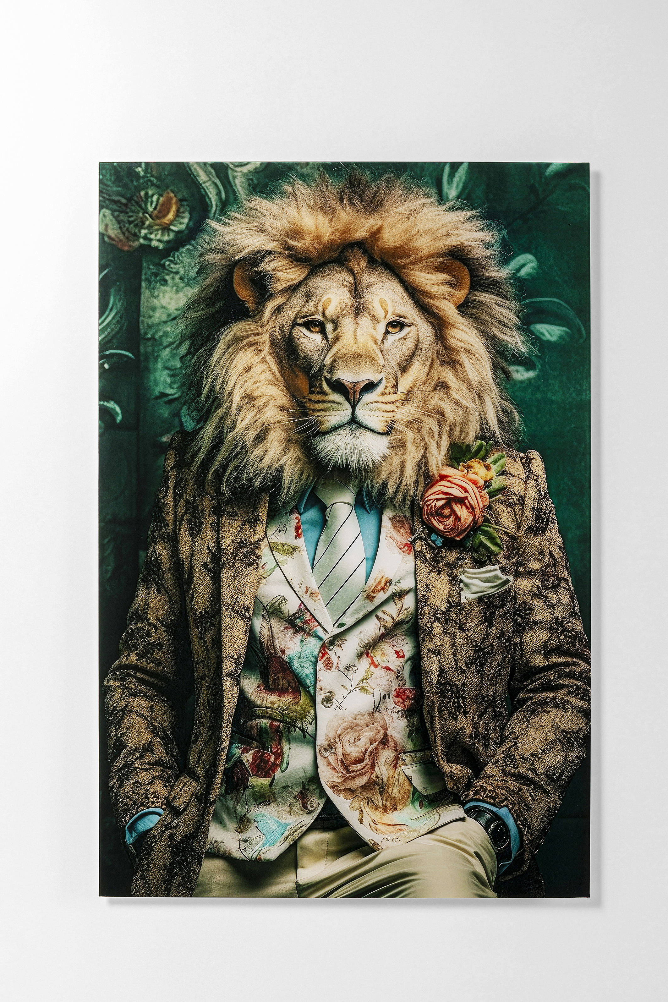 KARE Glasbild MISTER LION