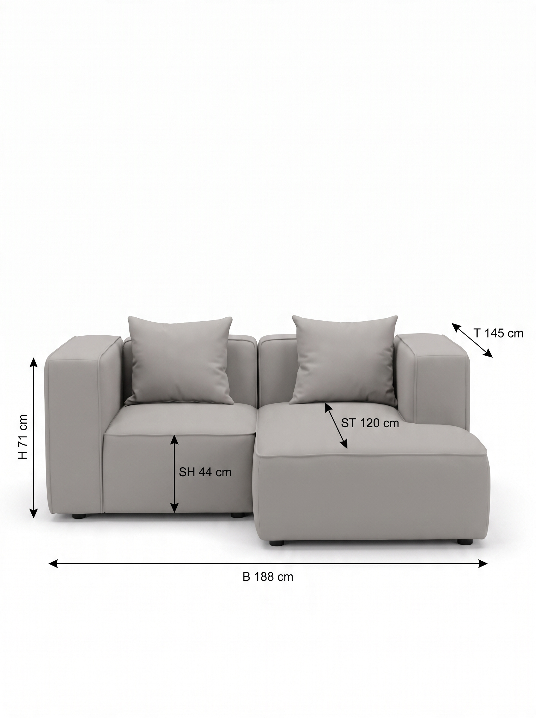 Faee canapé d'angle modulaire FLYNNA