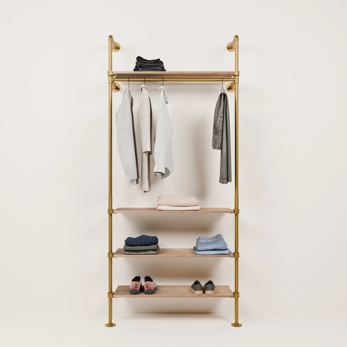 Système de tringle à vêtements PAMO KIM 1 OAK