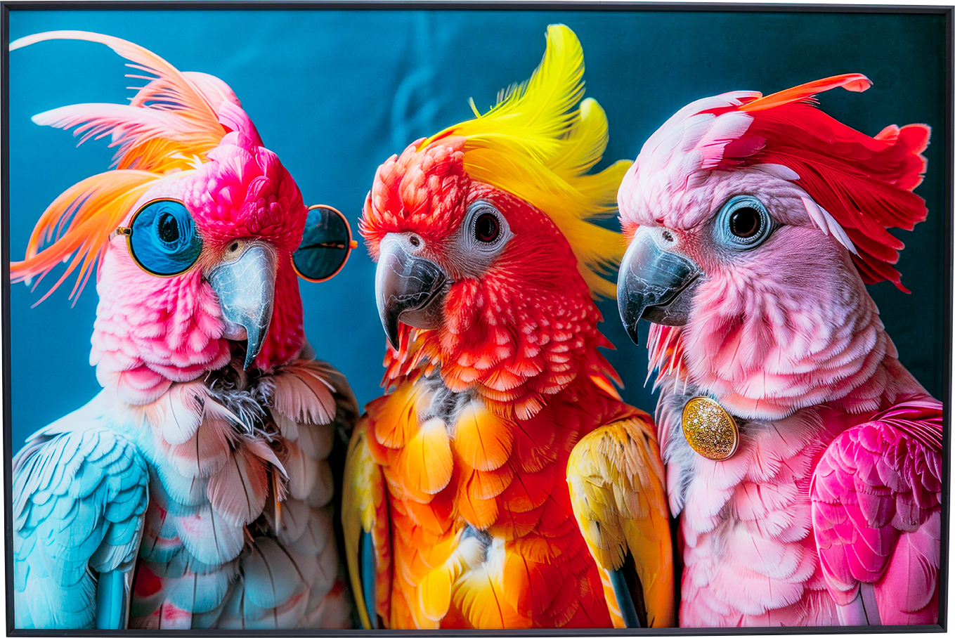 KARE Glasbild COCKATOO CHATTER