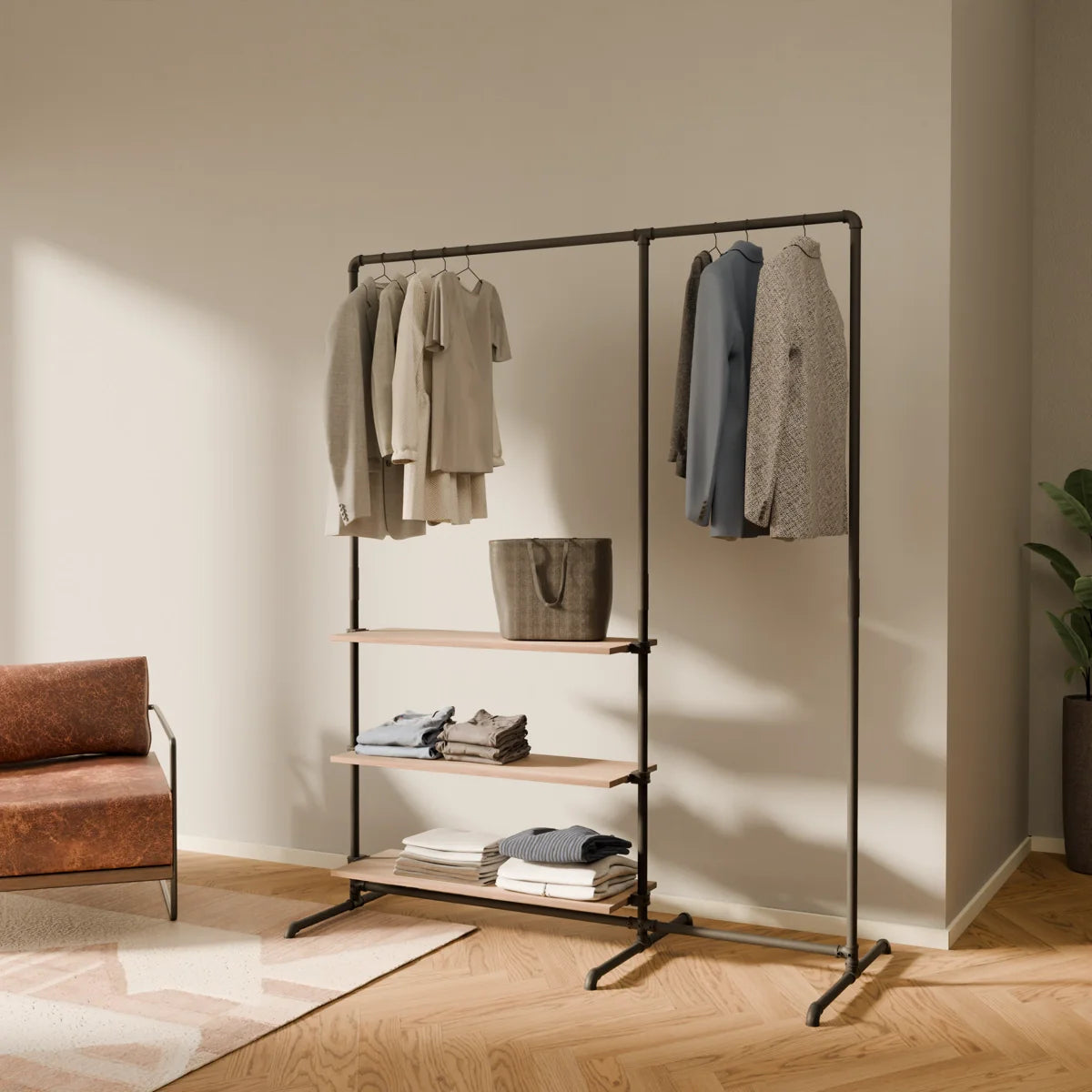 PAMO Kleiderständer LAS 1.5 OAK