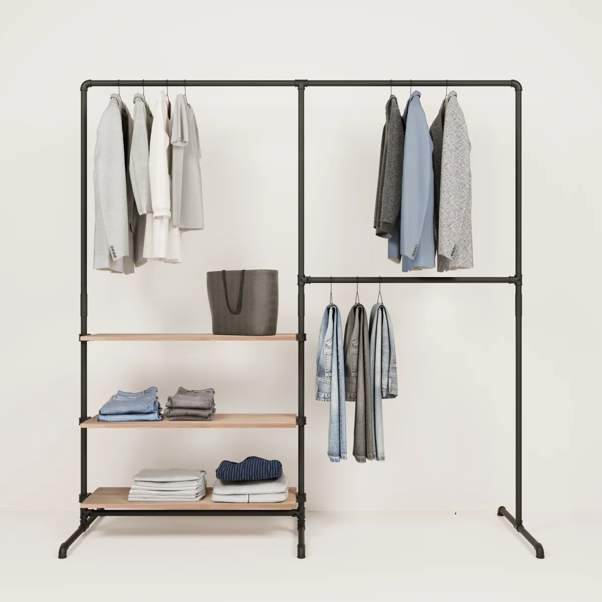 PAMO Kleiderständer LAS 2 OAK
