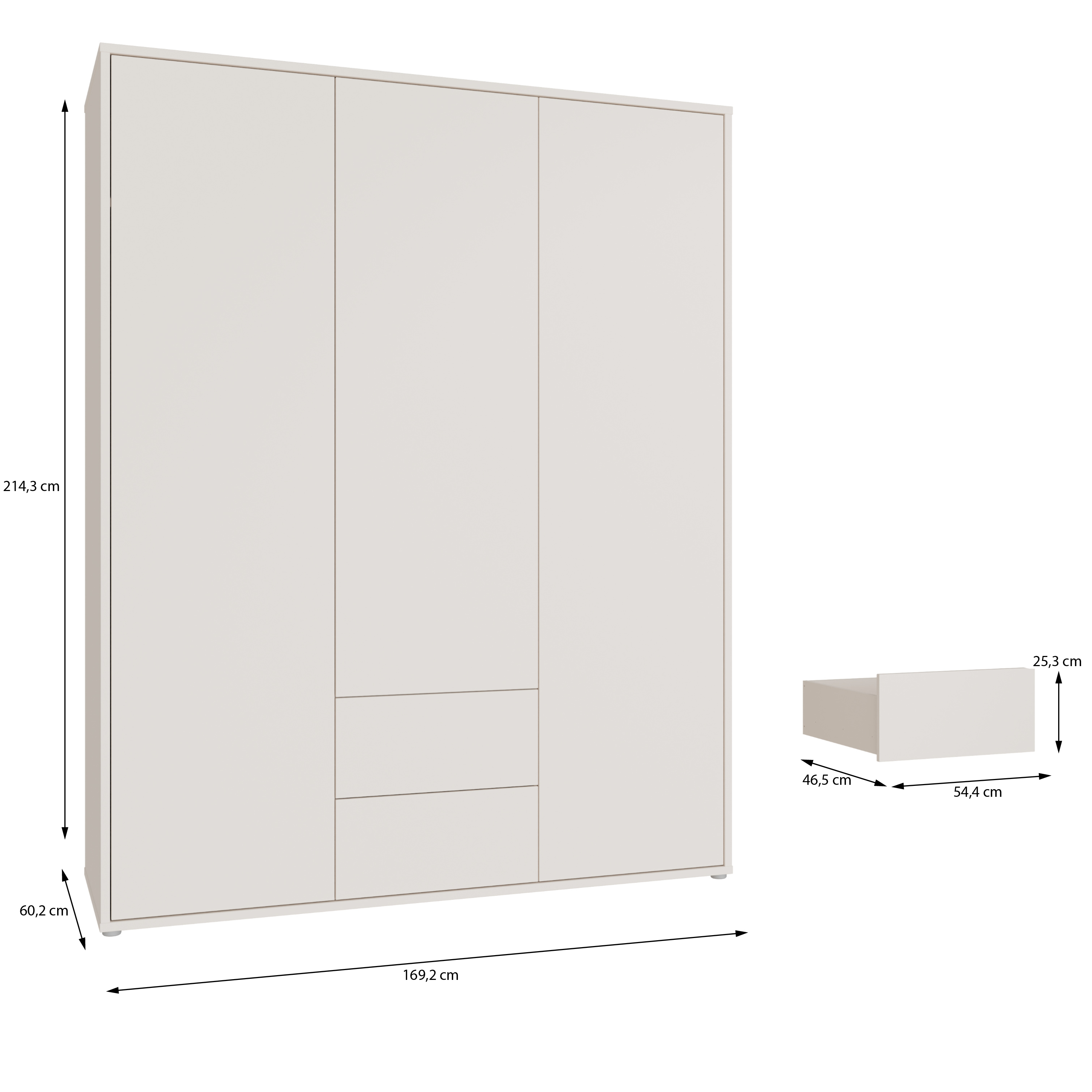 FORTE Kleiderschrank ALICE SPRINGS