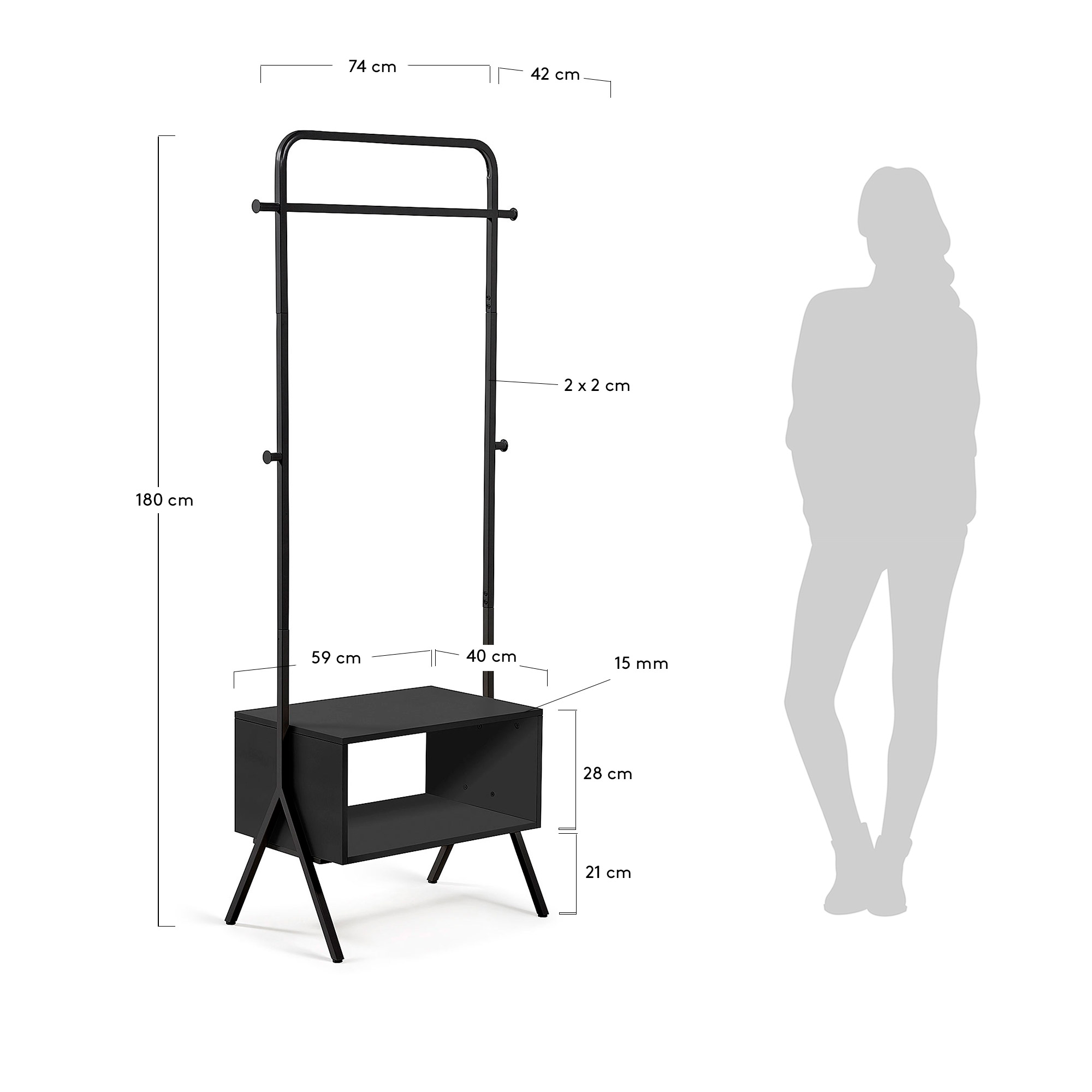 KAVE HOME Kleiderständer CELISE