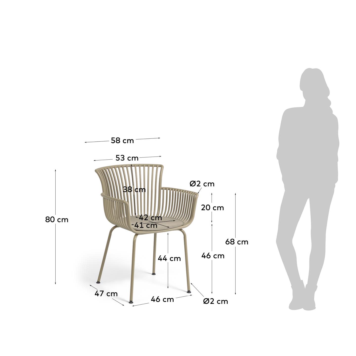 KAVE HOME Gartenstuhl SURPIKA