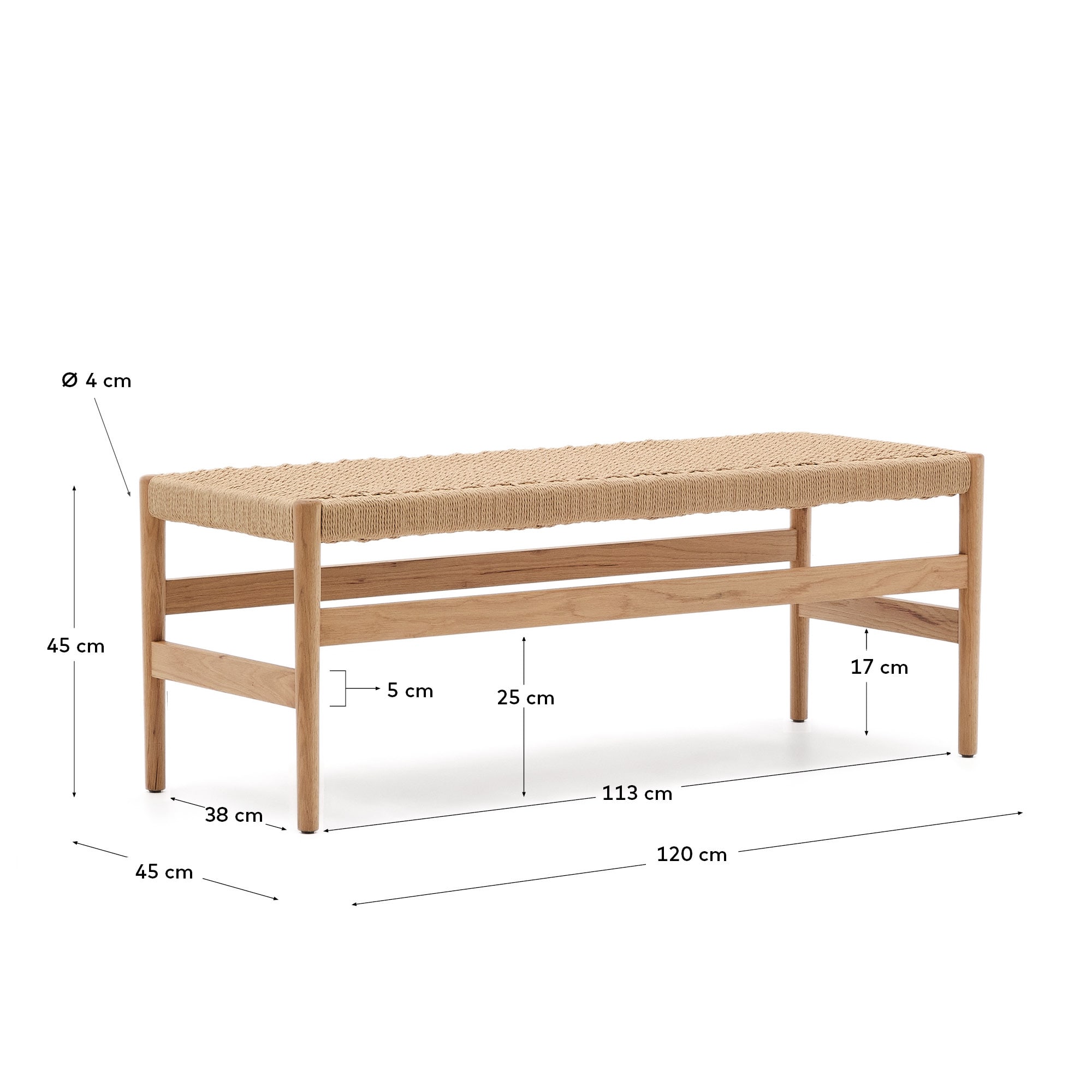 Kave Home ZAIDE Bench