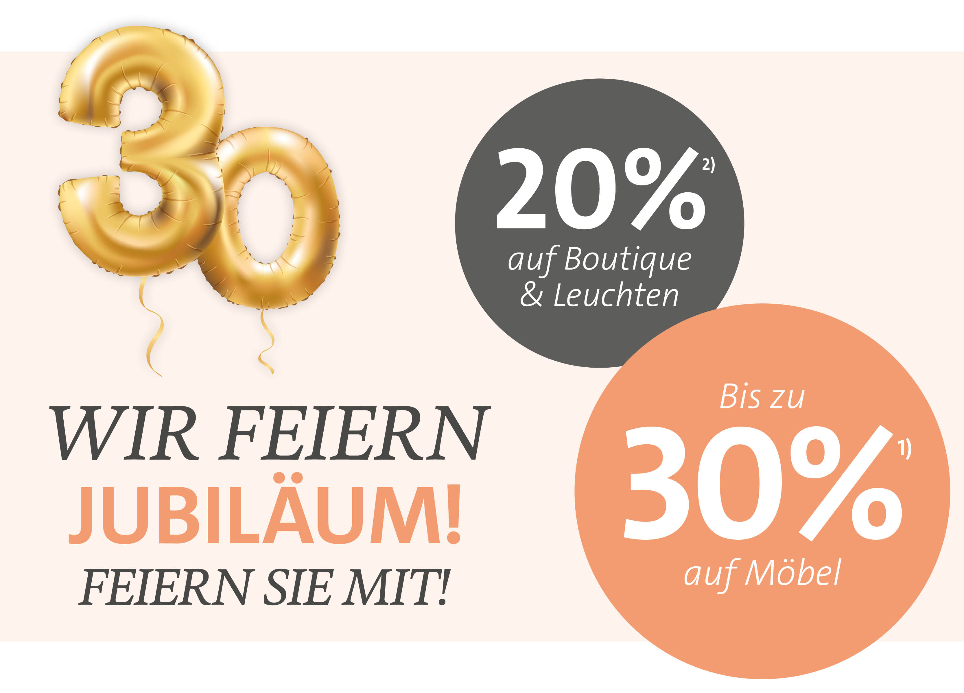 Möbel Ehrmann Geburtstagswochen – Feiern Sie mit uns!