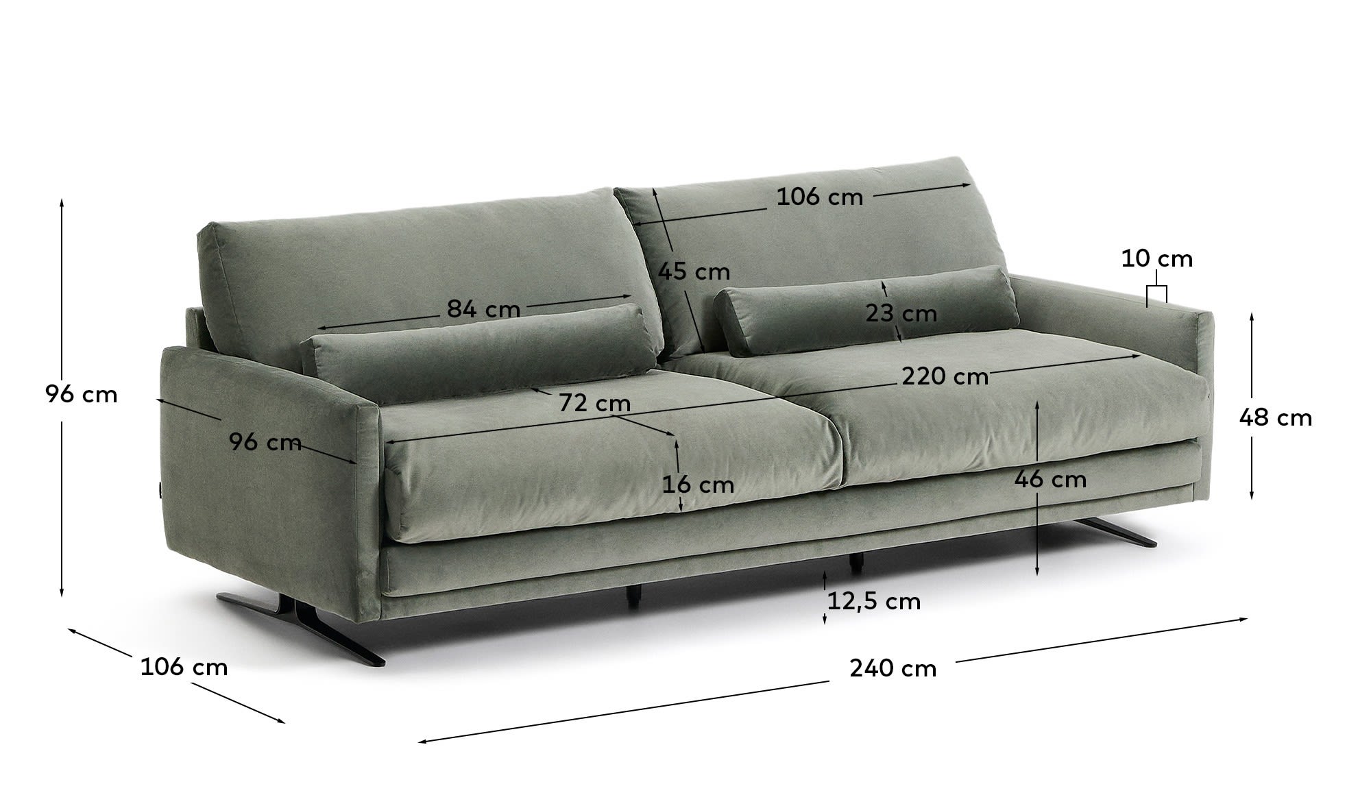 KAVE HOME Sofa VELIRO