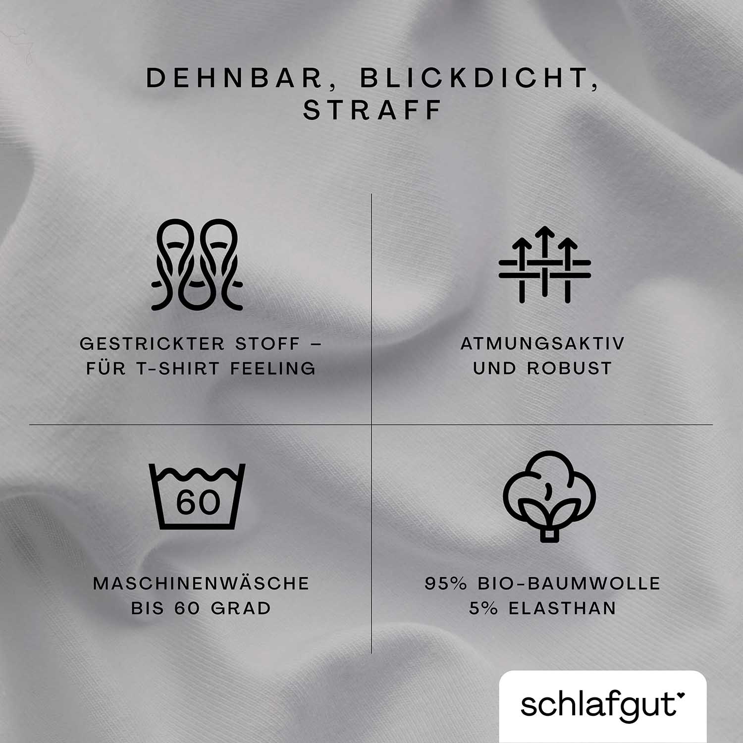 SCHLAFGUT fitted sheet PURE