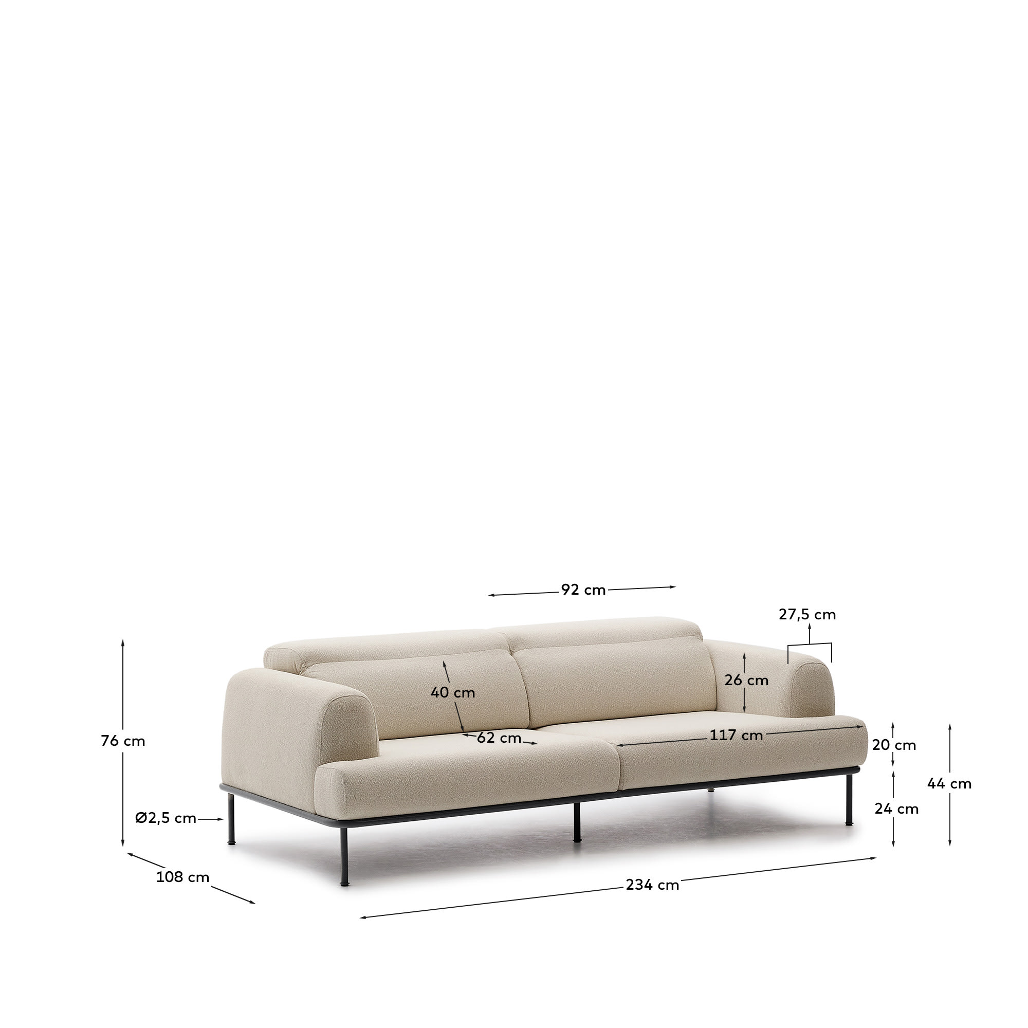 KAVE HOME Sofa AURUM