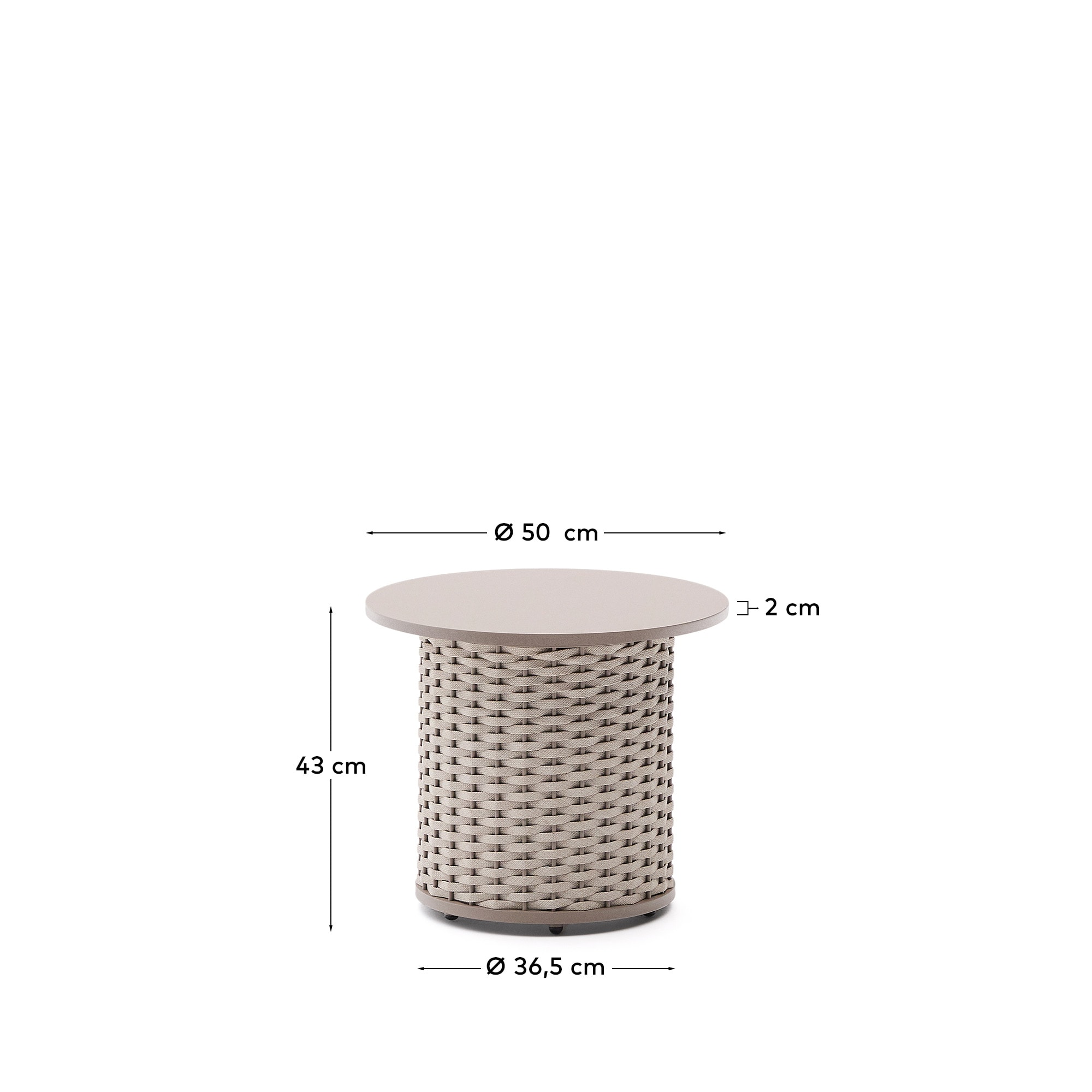 KAVE HOME Beistelltisch Outdoor SEDALIS