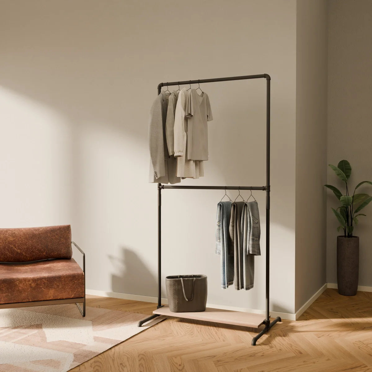 PAMO Kleiderständer LAS 1 OAK
