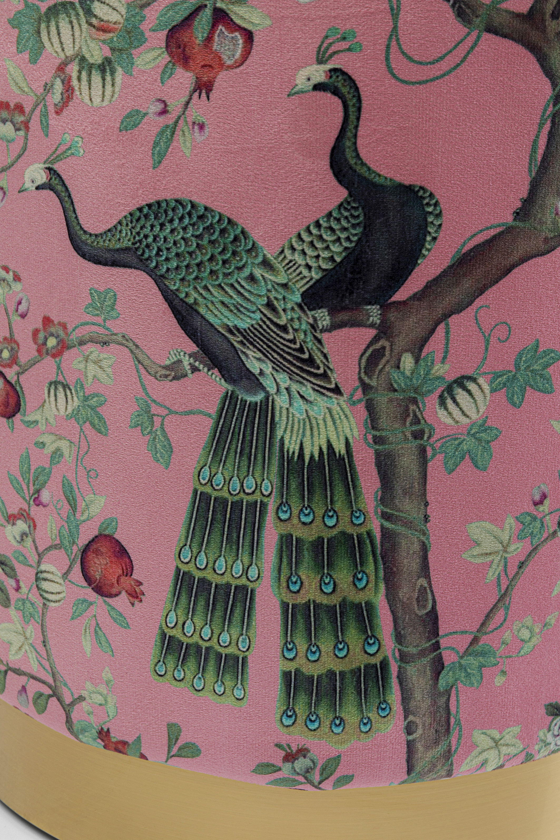 KARE Hocker CHERRY PEACOCK KARE Hocker CHERRY PEACOCK