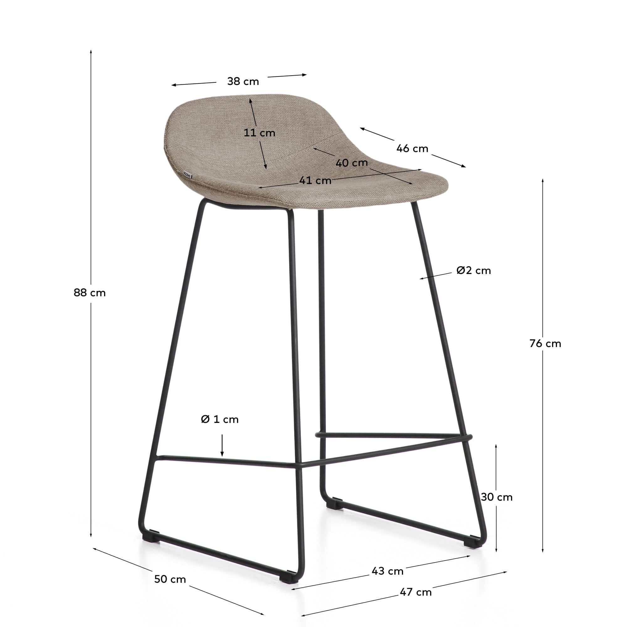 KAVE HOME Barhocker ZAHARA