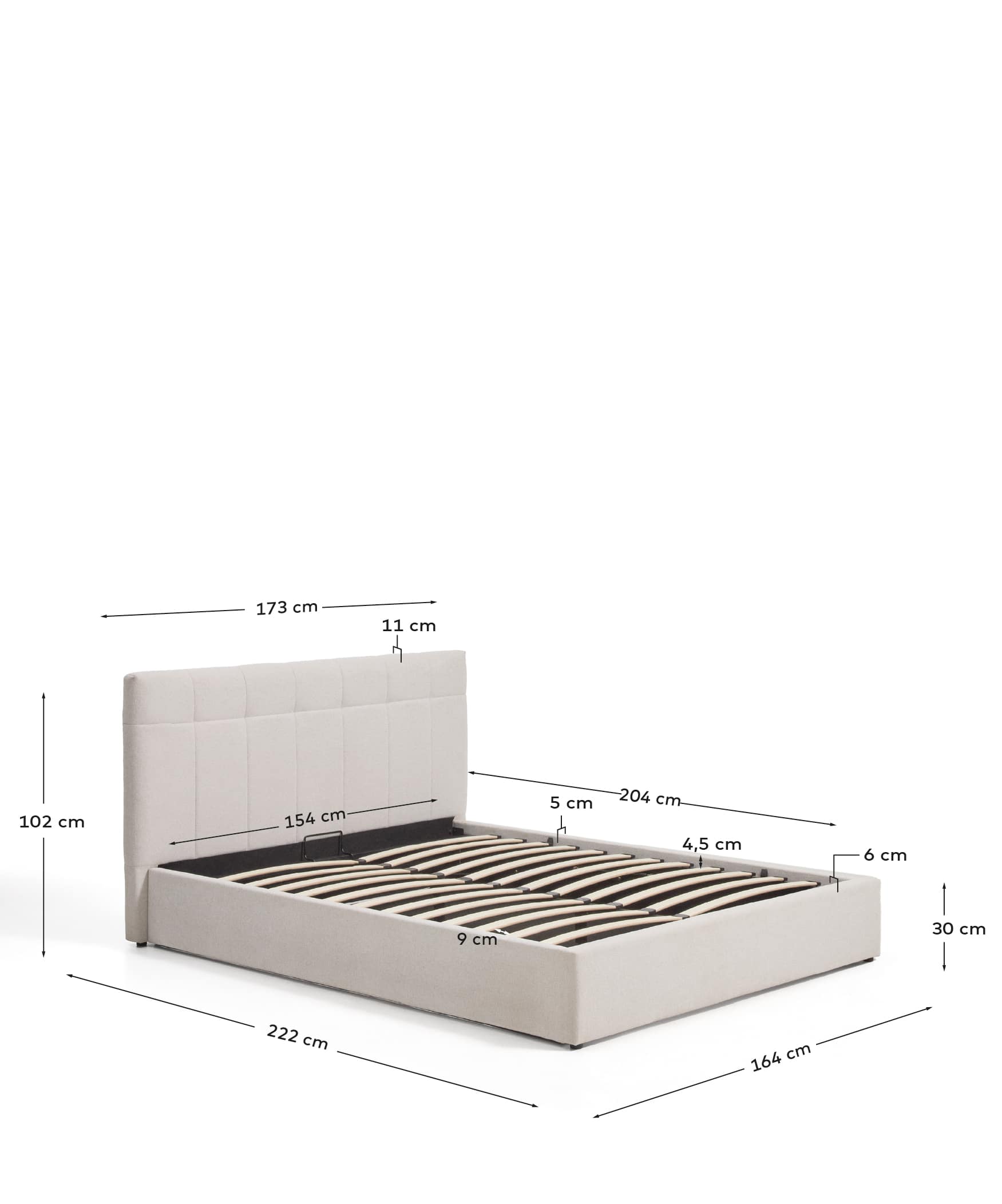 KAVE HOME Polsterbett DARNELA