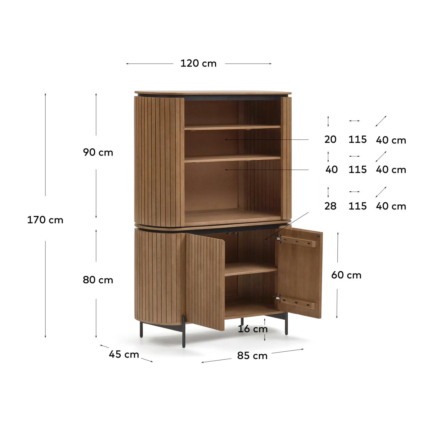 KAVE HOME LICIA chest of drawers KAVE HOME LICIA chest of drawers