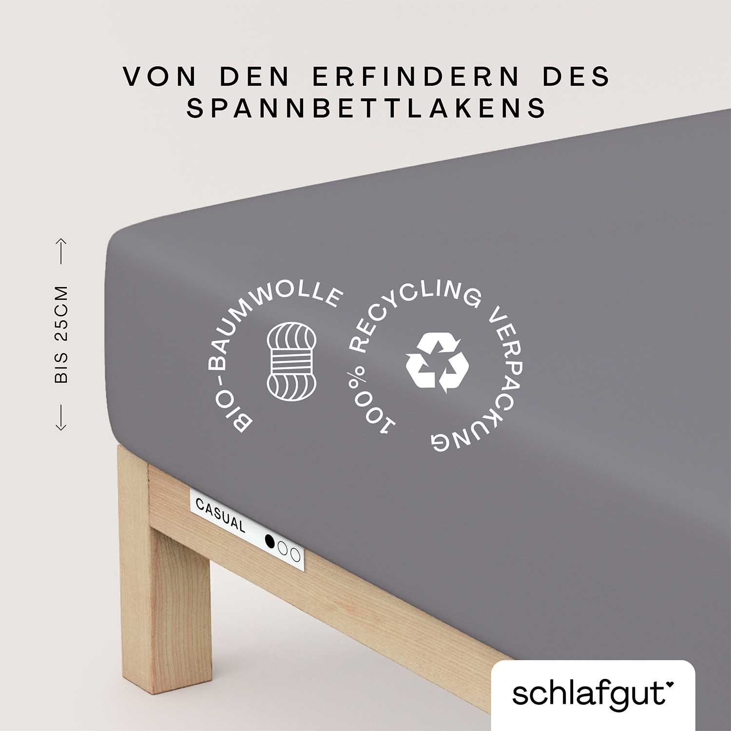 SCHLAFGUT Spannbettlaken CASUAL