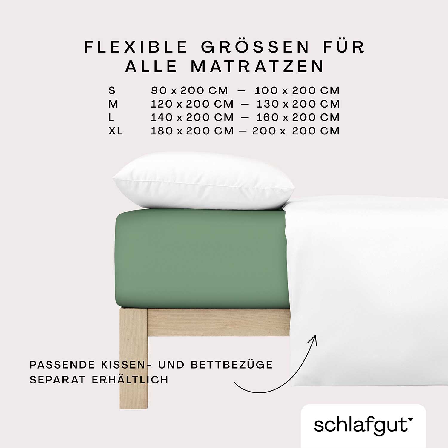 SCHLAFGUT fitted sheet CASUAL