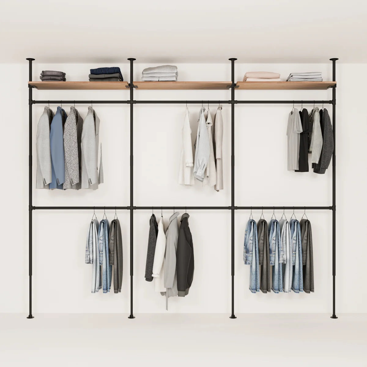 PAMO Kleiderstangensystem LOFT 3 OAK