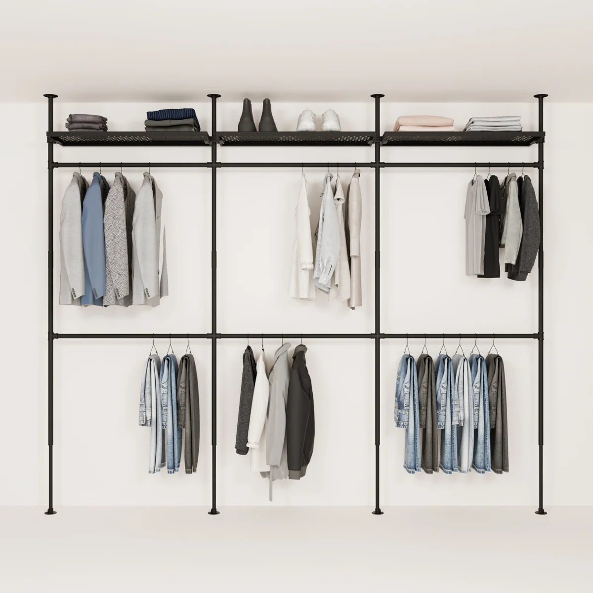 PAMO Kleiderstangensystem LOFT 3 METAL