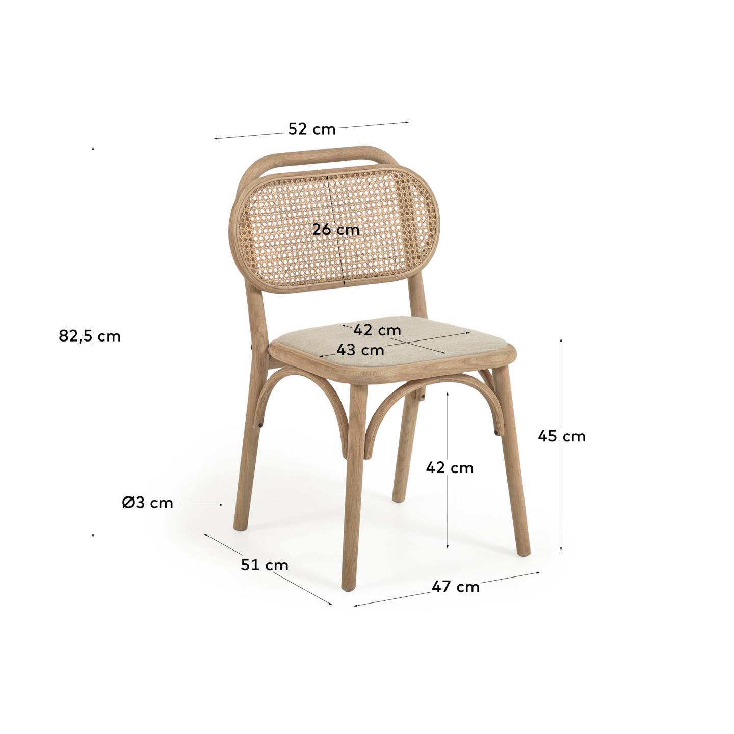 KAVE HOME Stuhl DORIANE KAVE HOME Stuhl DORIANE
