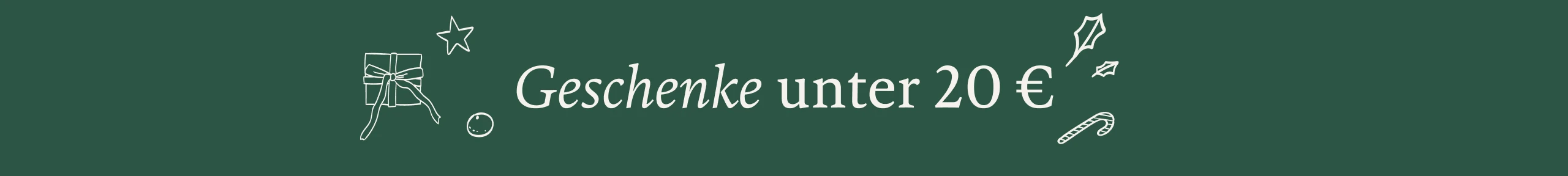 Geschenke unter 20 €