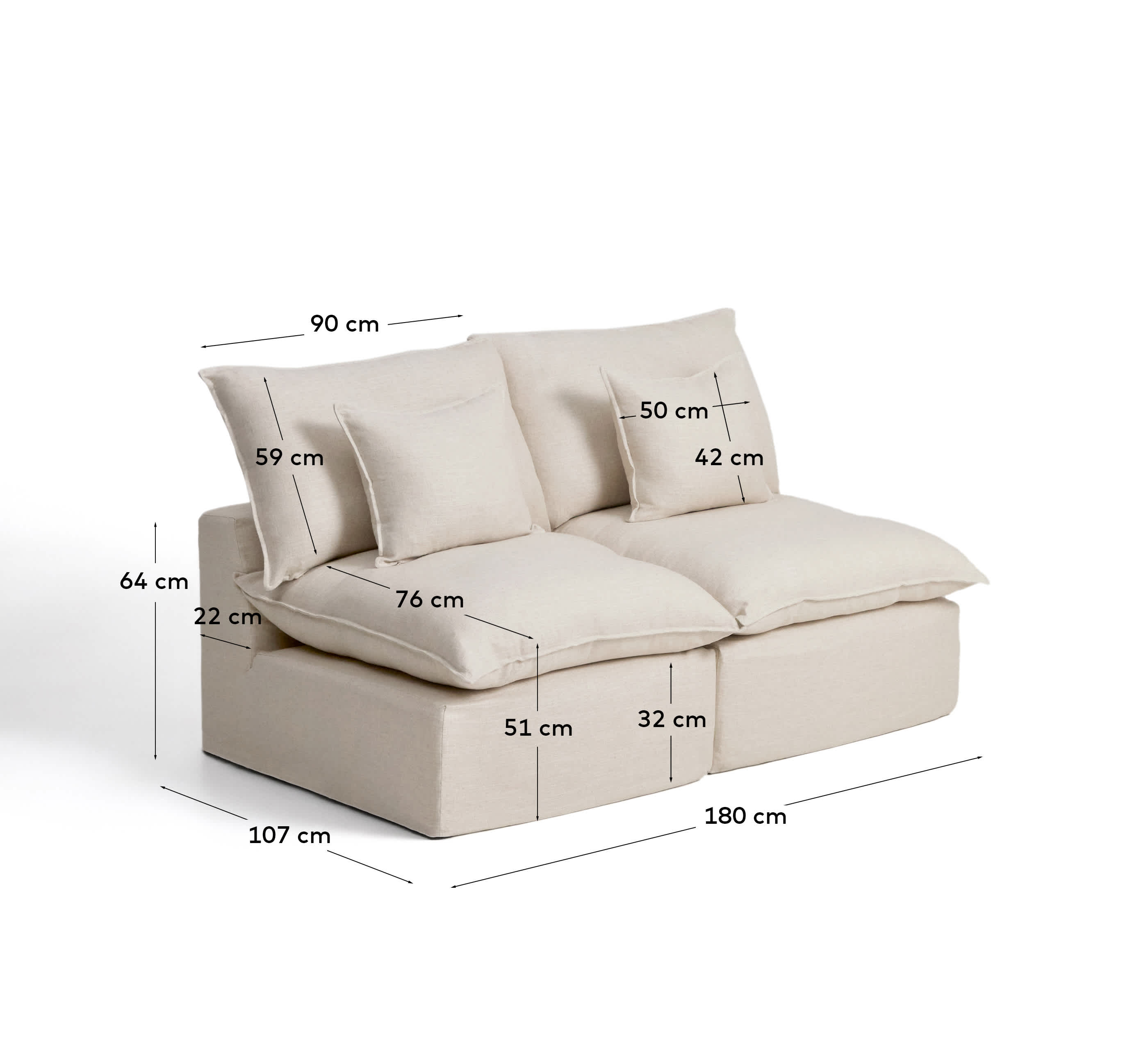 KAVE HOME Sofa ANARELA
