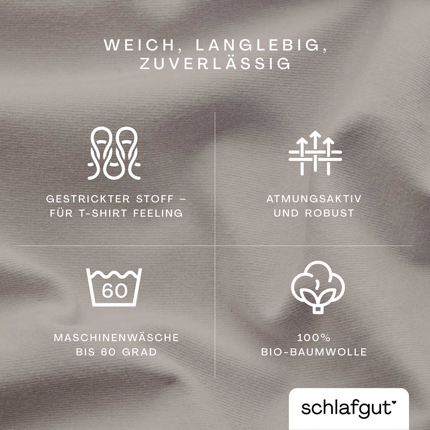 SCHLAFGUT fitted sheet CASUAL