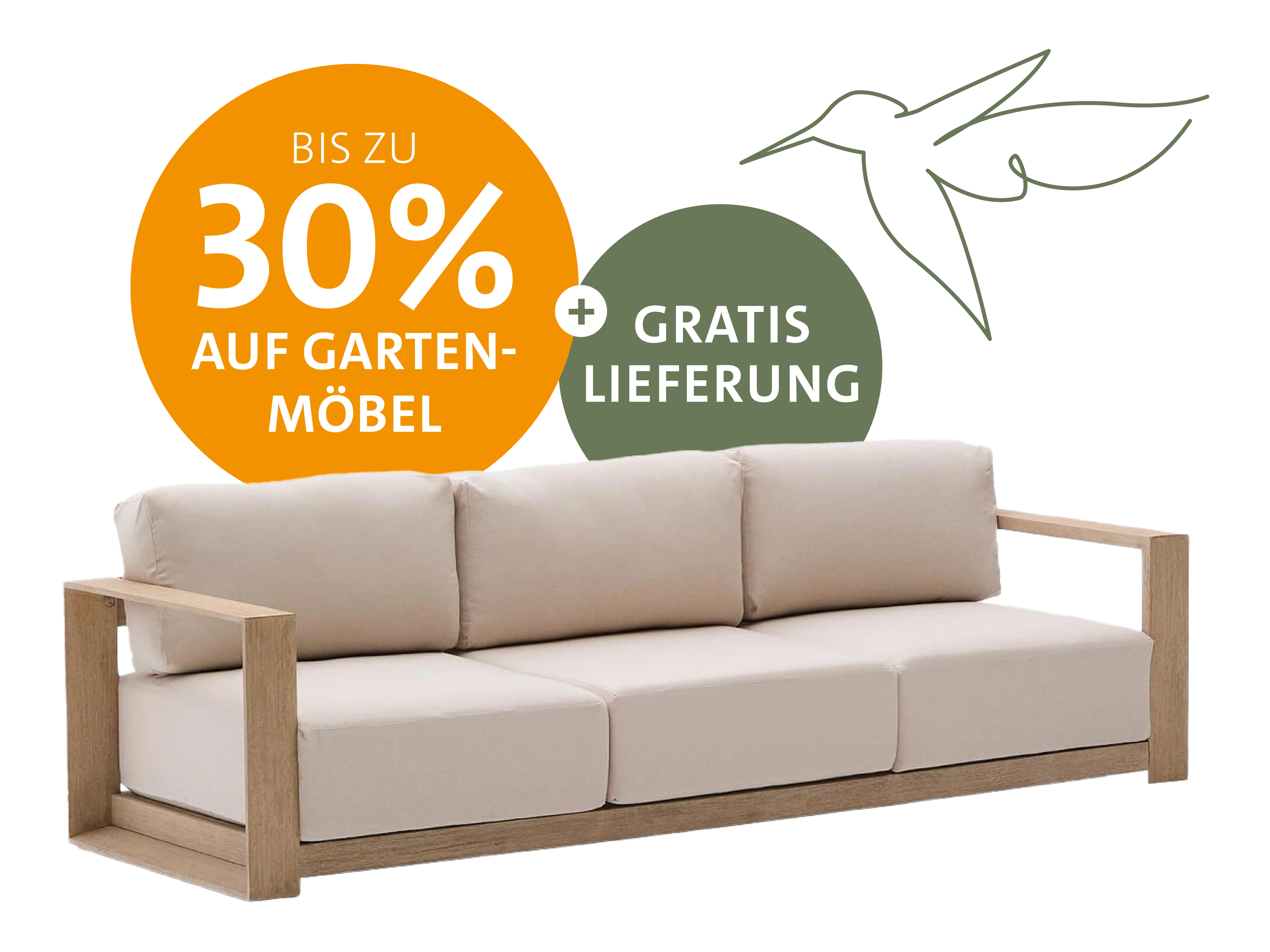 Gartenmöbel bis zu 30% reduziert + Gratis Lieferung