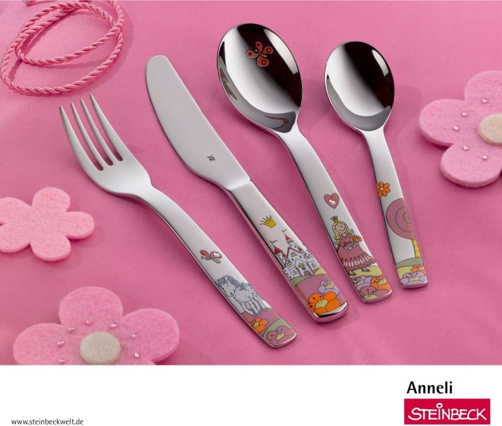 WMF Kinderbesteck-Set PRINZESSIN ANNELI 4-teilig bunt