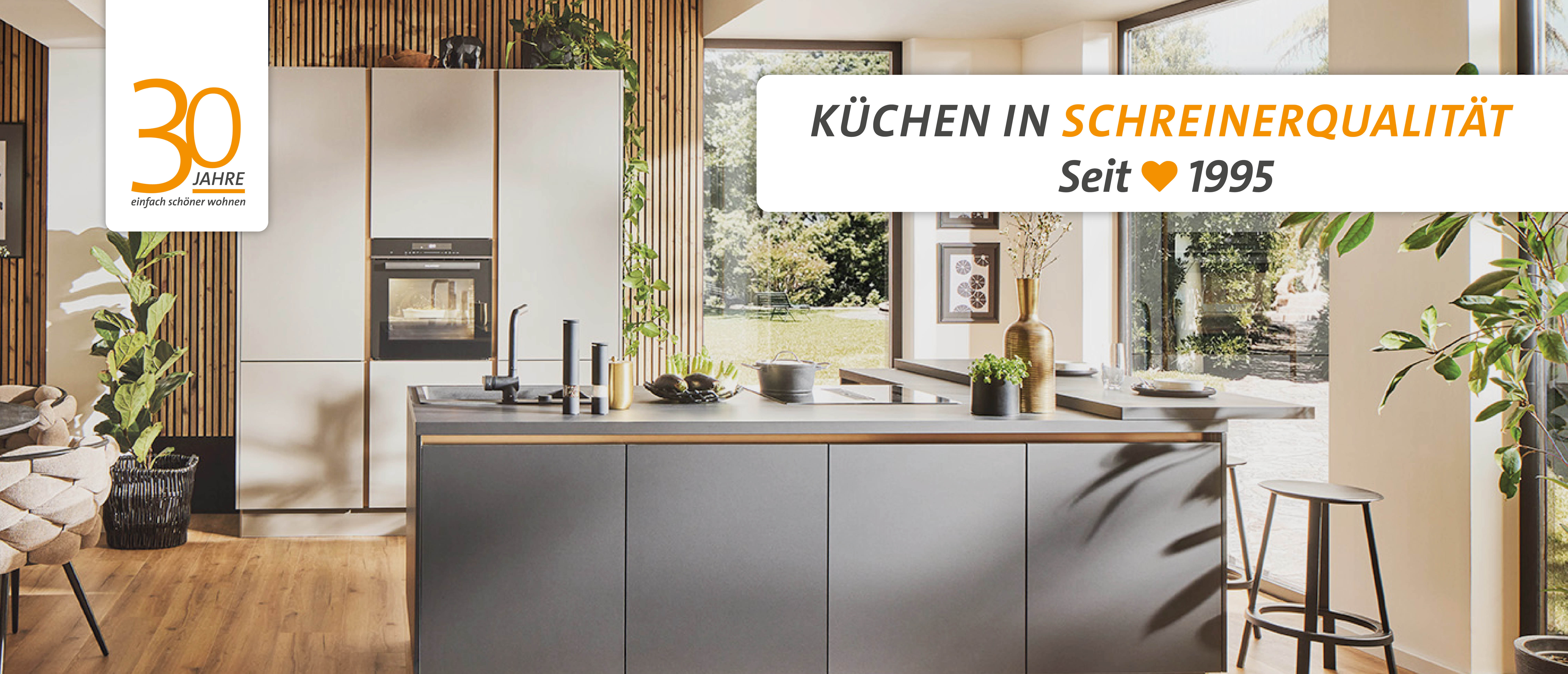 Header 30 Jahre Küchen in Schreinerqualität