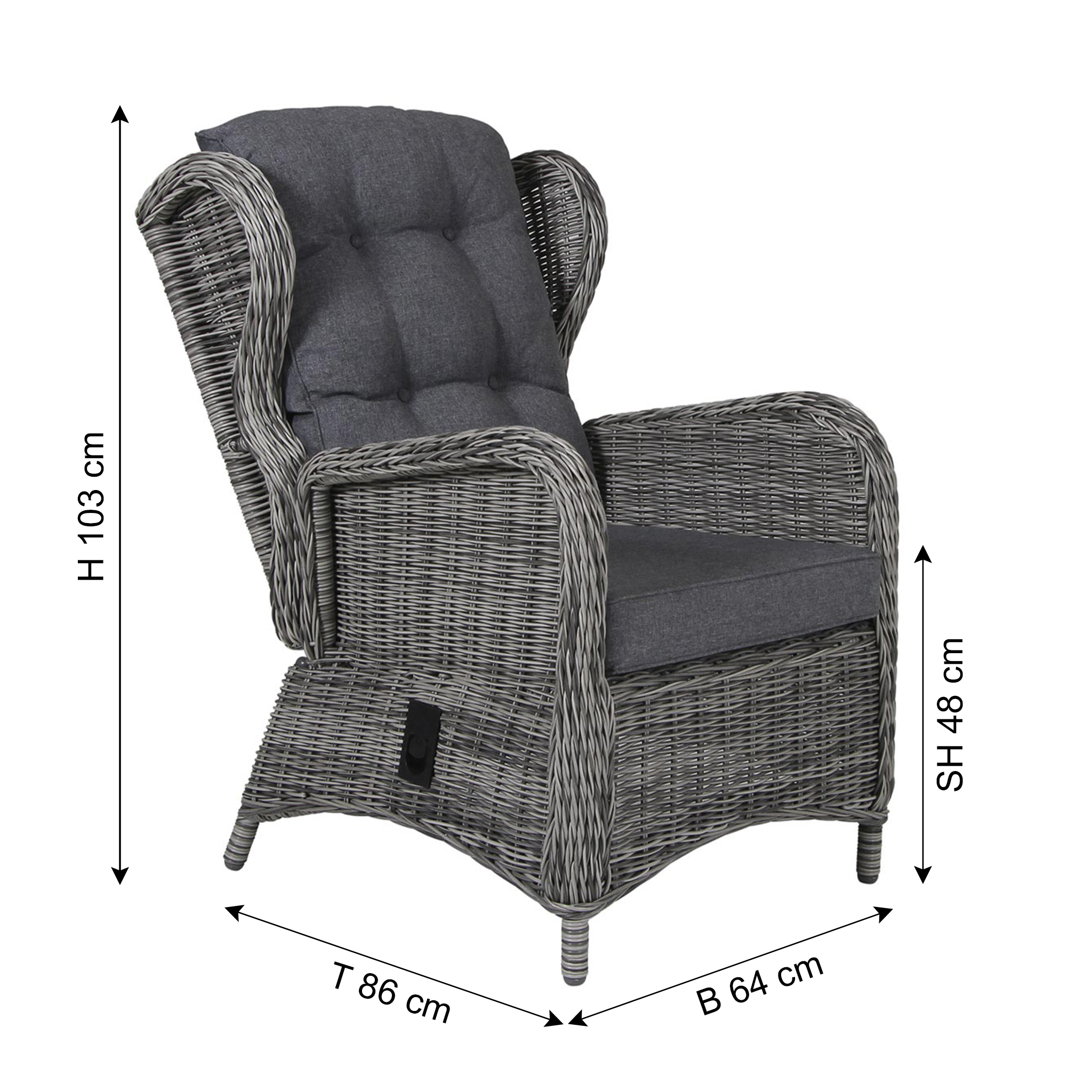 BRAFAB garden armchair ROSITA