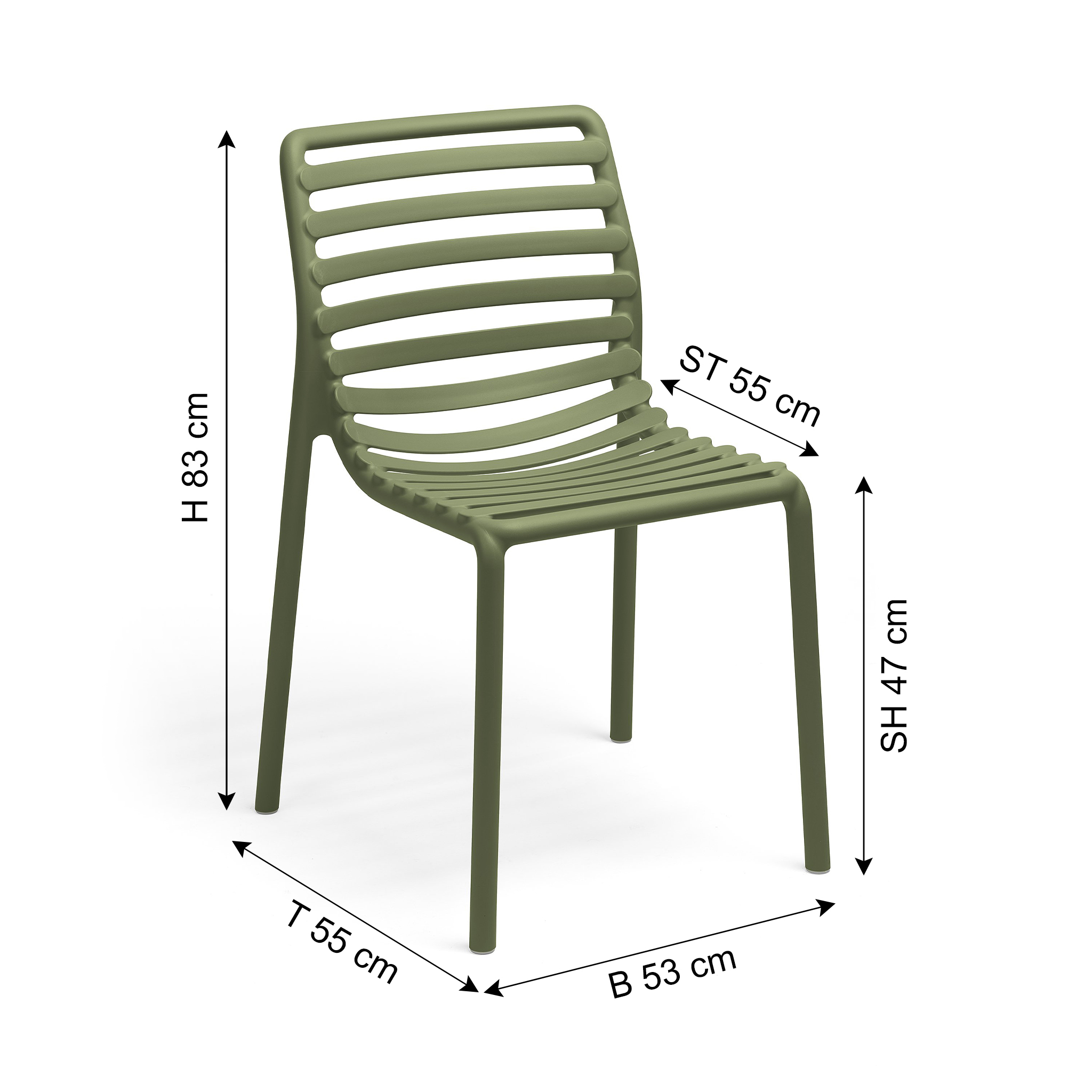 NARDI Chaise de jardin DOGA BISTROT
