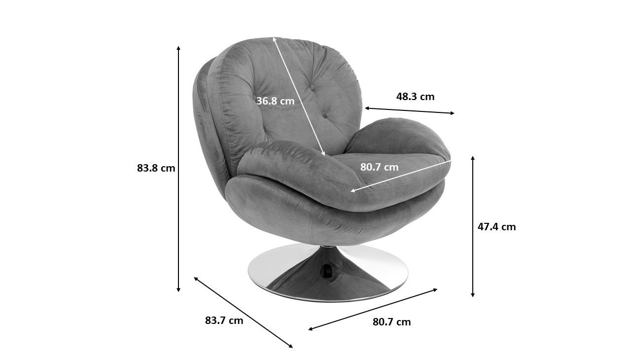 KARE Fauteuil pivotant COSY