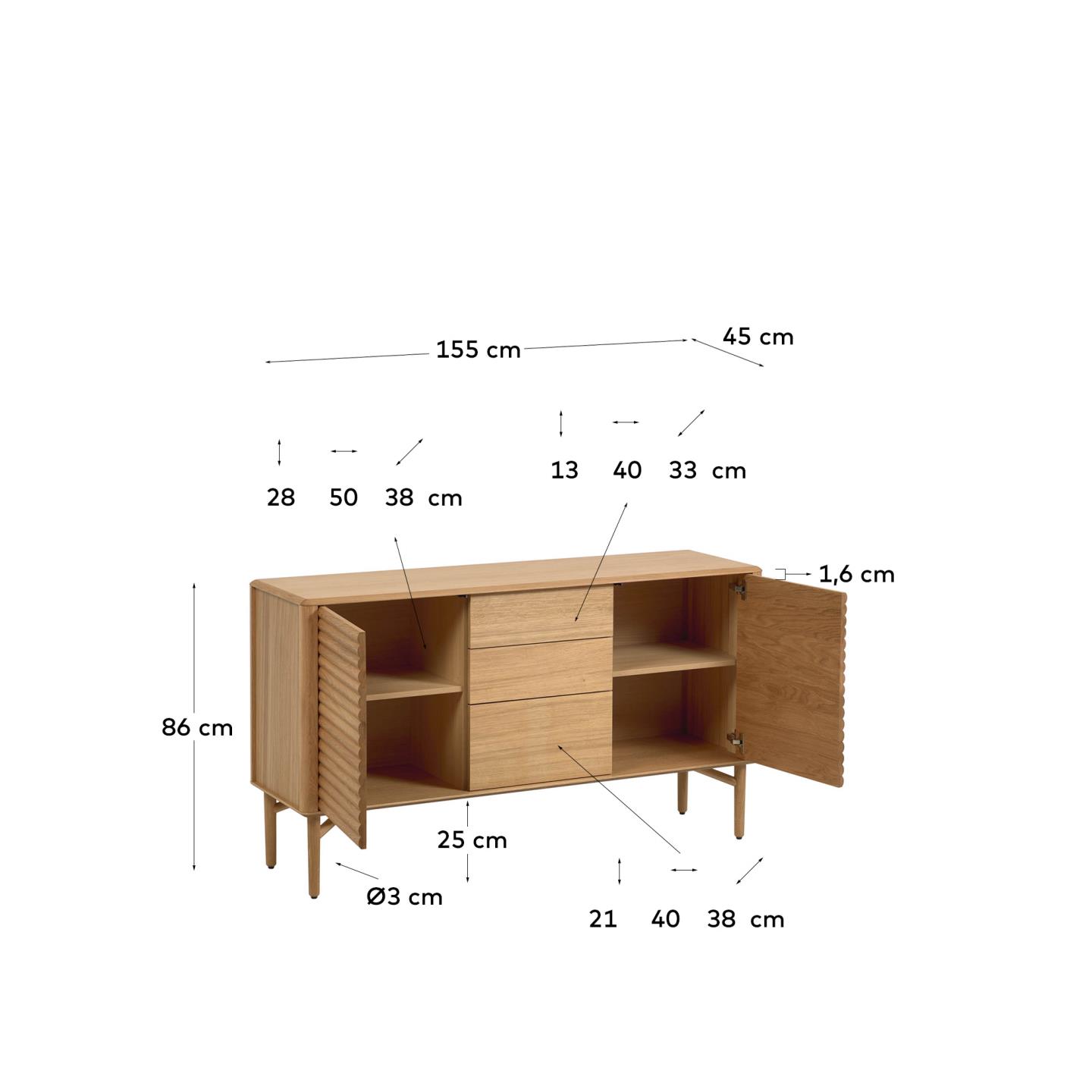 KAVE HOME Sideboard LENON