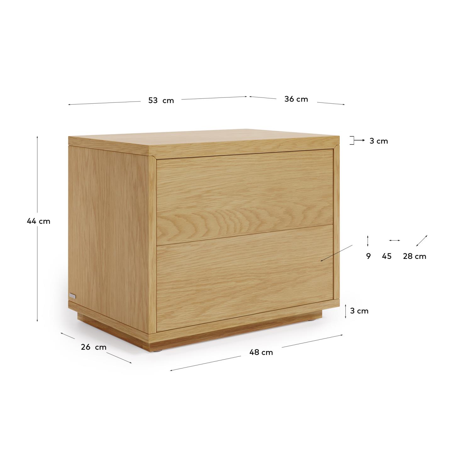 KAVE HOME ABILEN bedside cabinet