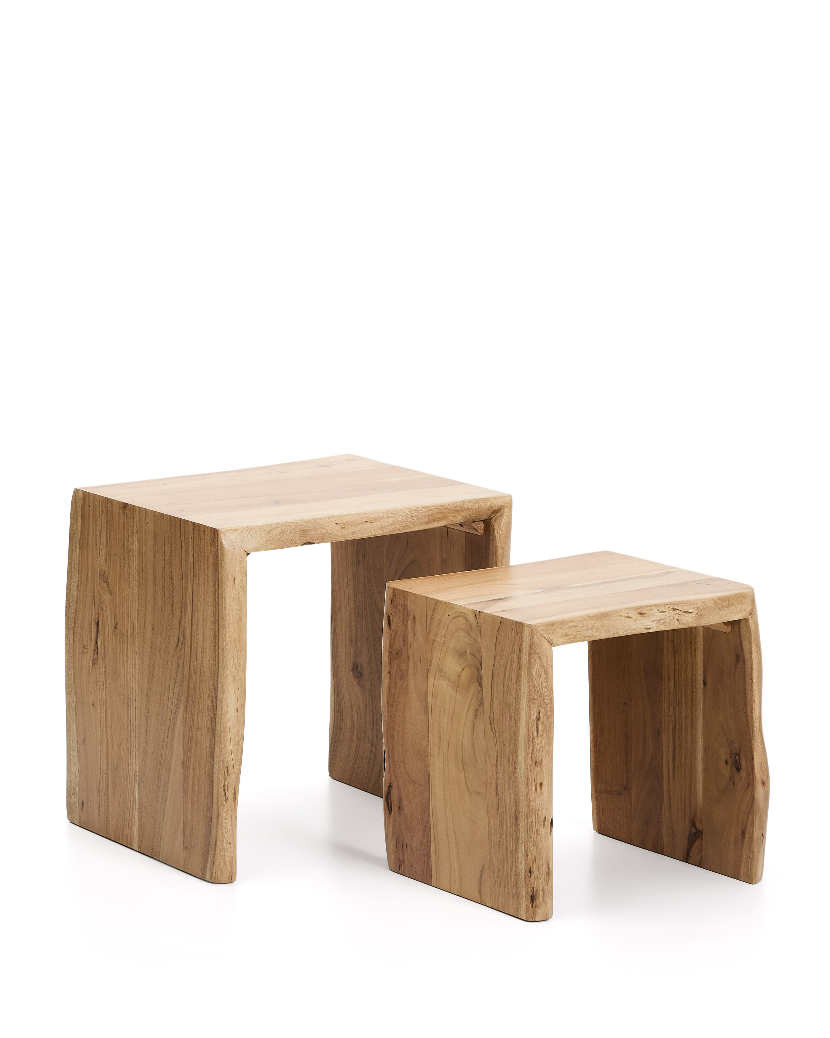 KAVE HOME Lot de 2 tables d'appoint LOMIRI