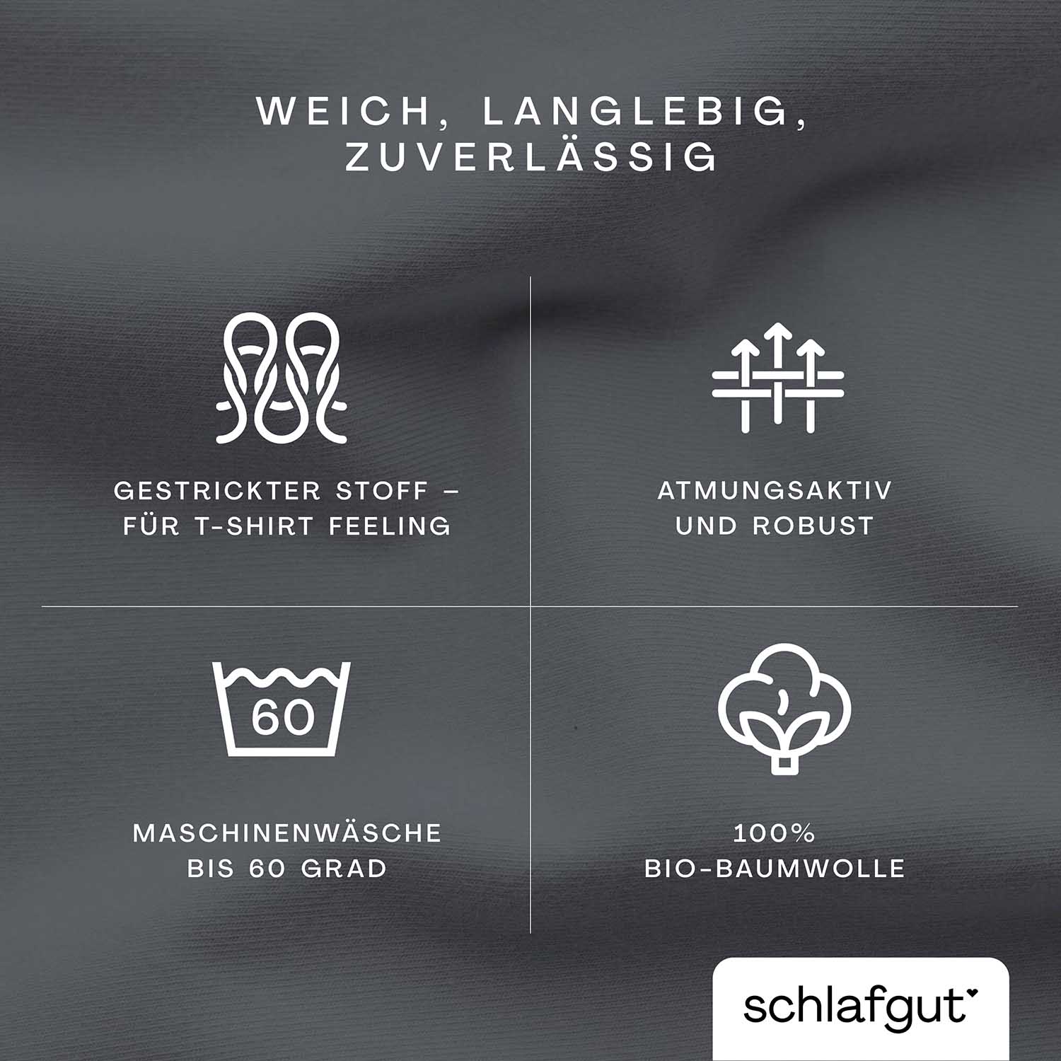 SCHLAFGUT fitted sheet CASUAL