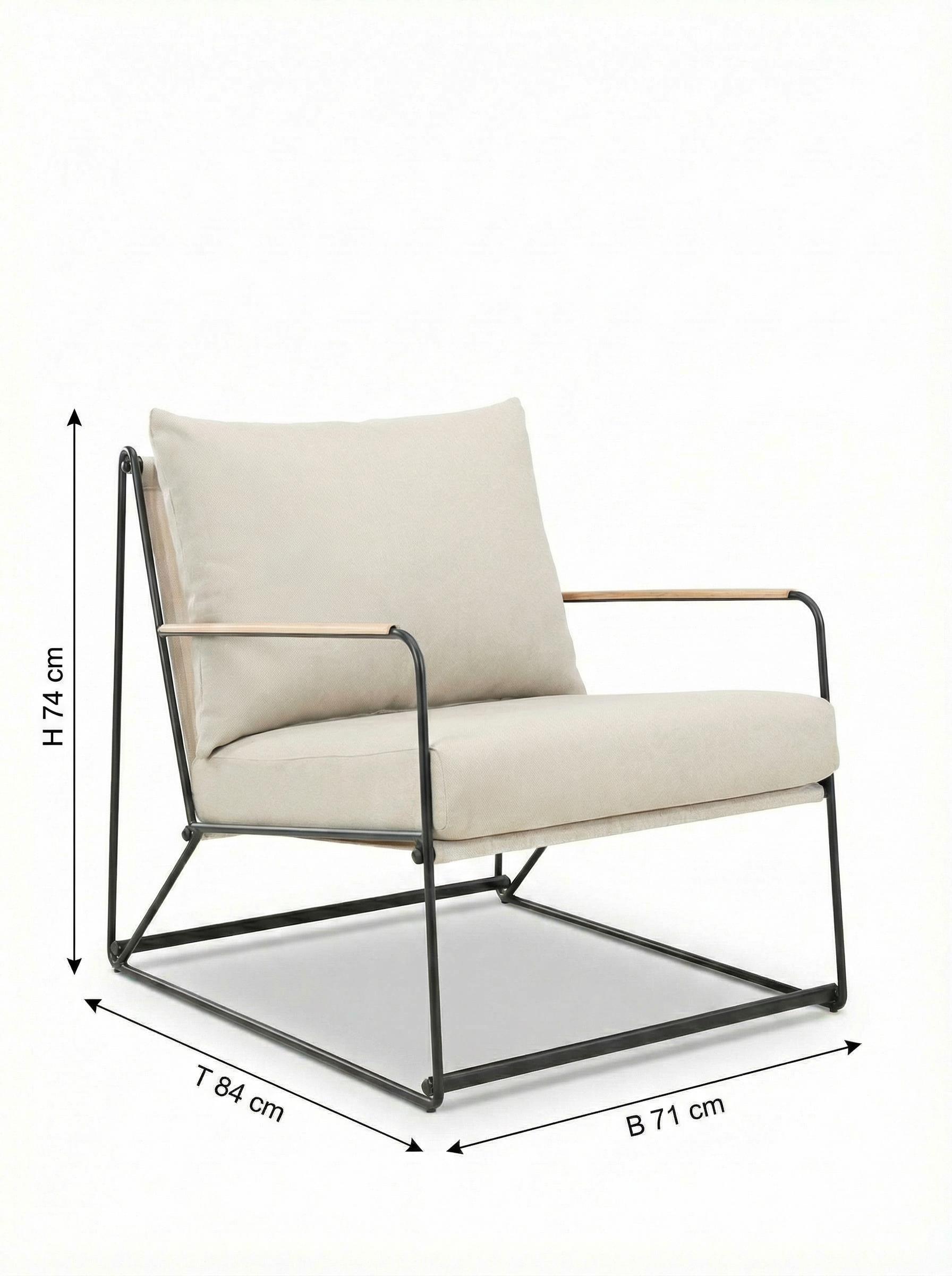 FAEE Ensemble de salon de jardin LEVANZO