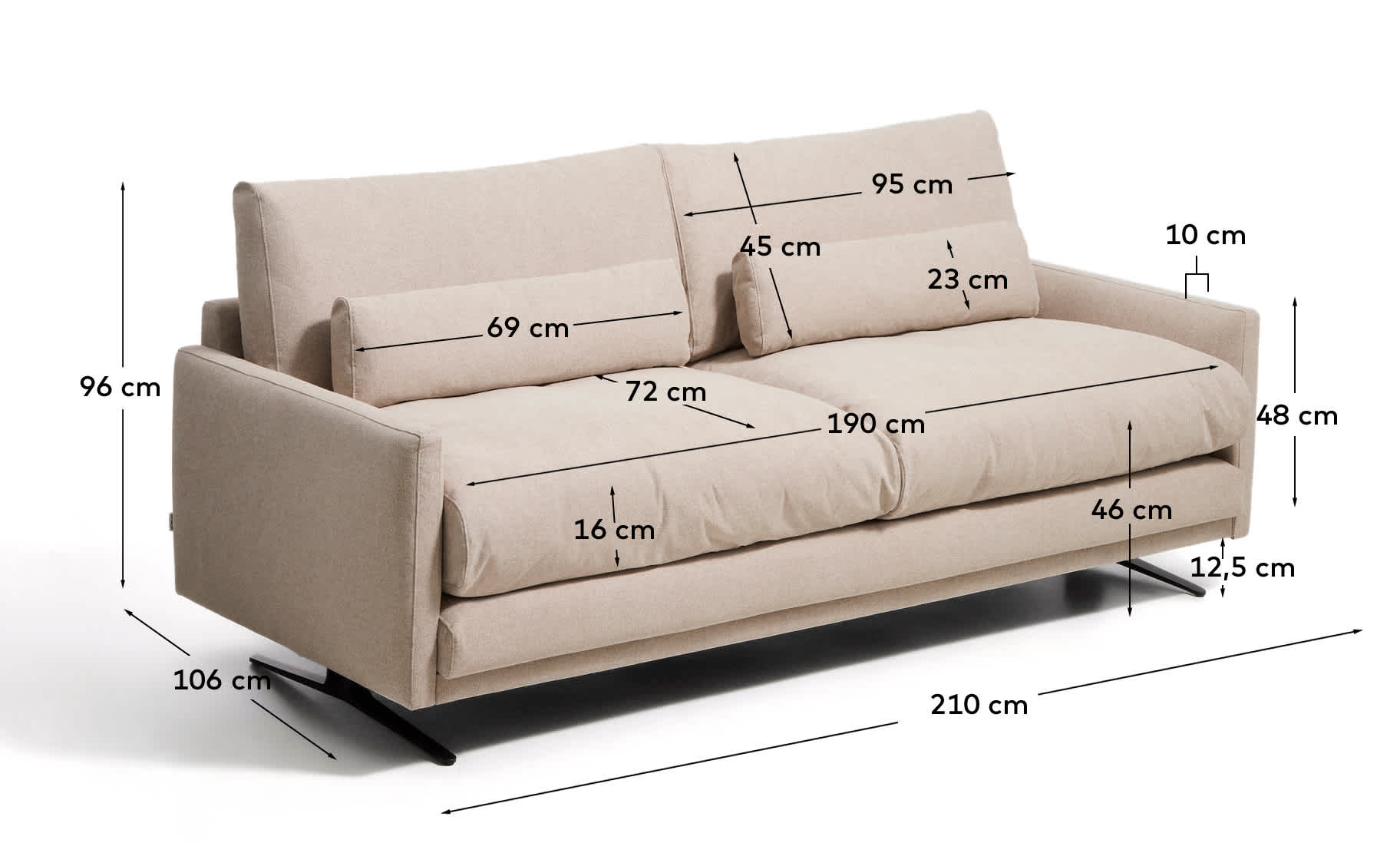 KAVE HOME Sofa VELIRO