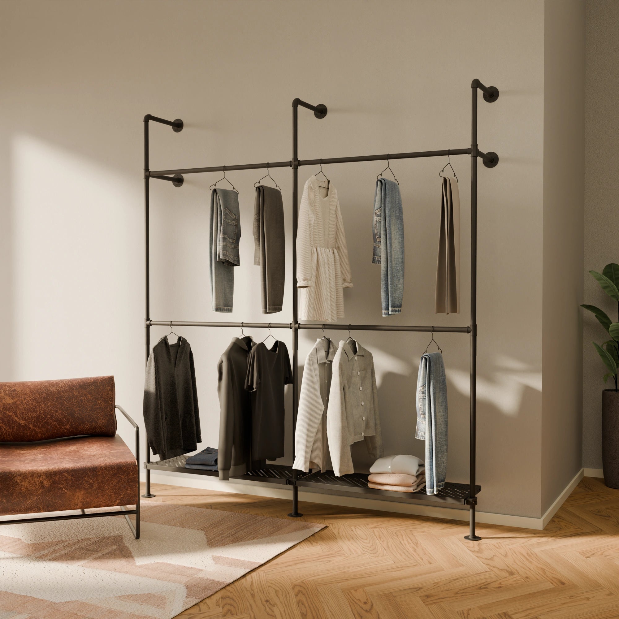 PAMO KIM DOUBLE 2 METAL clothes rail system