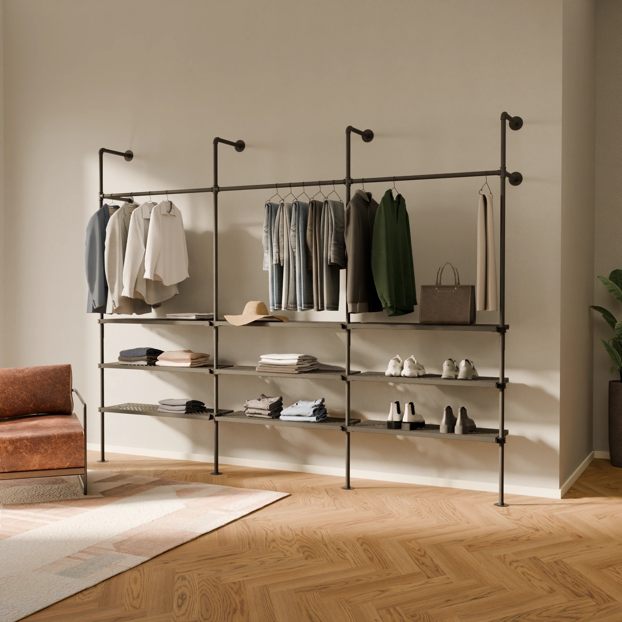 PAMO Kleiderstangensystem KIM 3 METAL