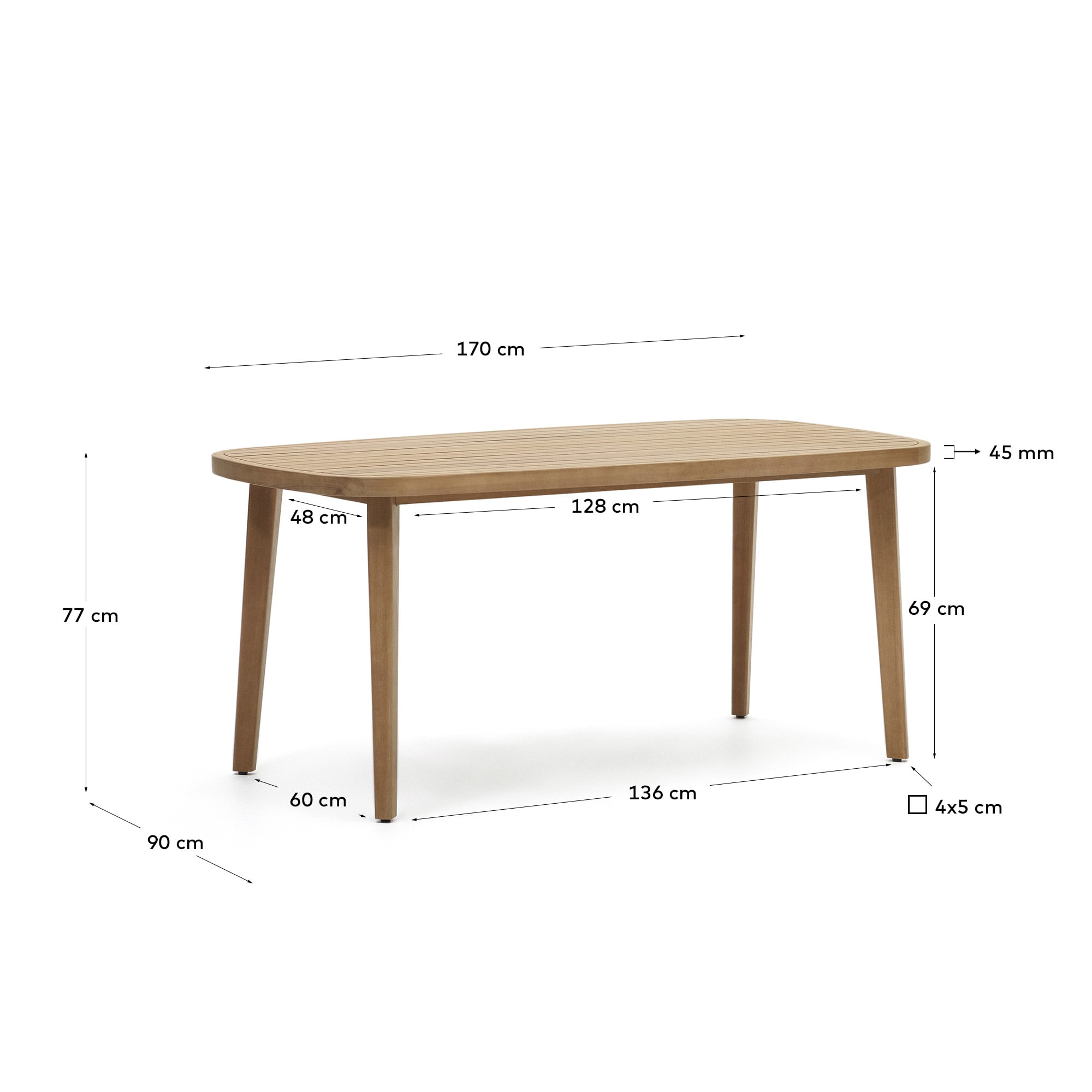 KAVE HOME Gartentisch MASET