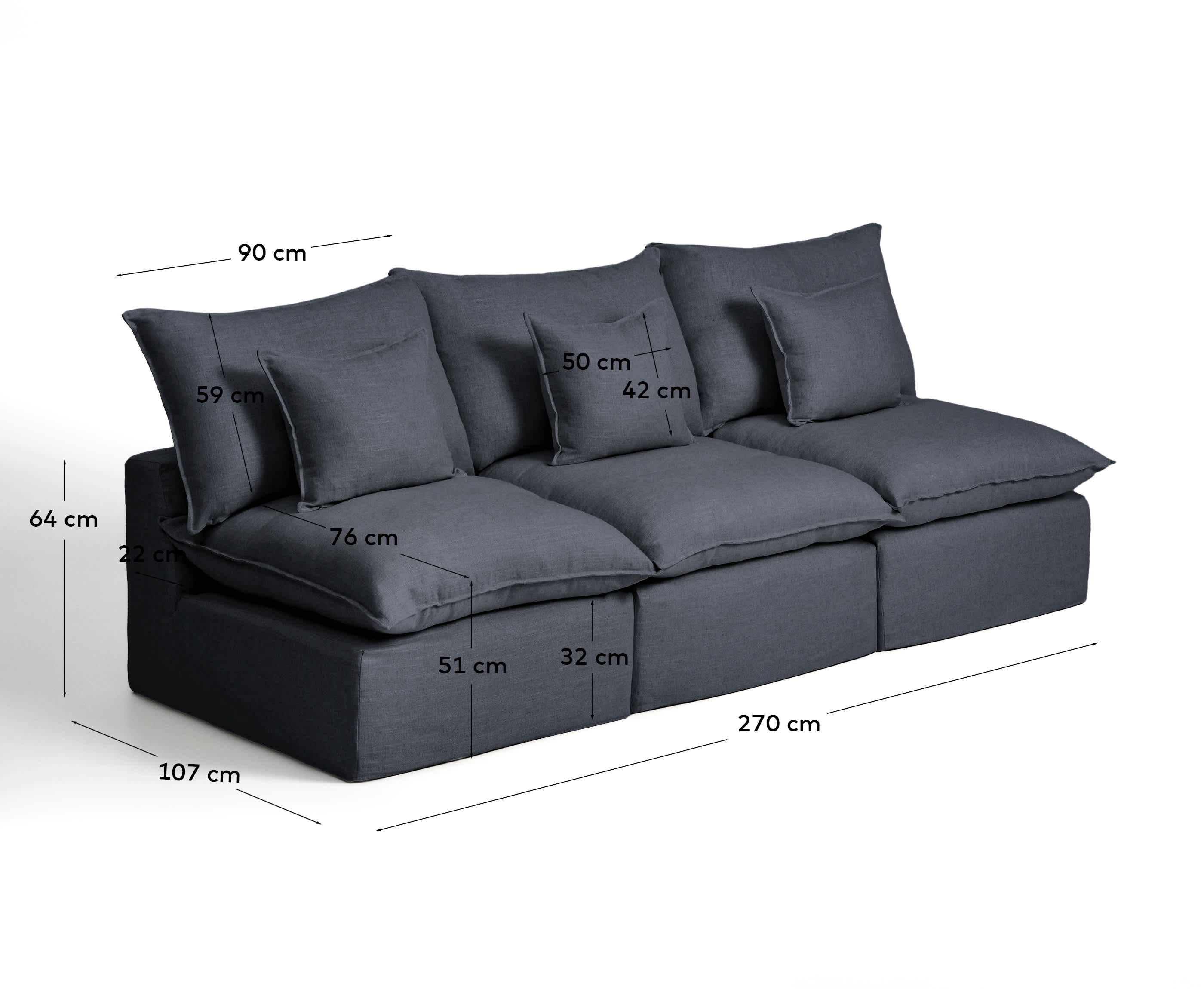 KAVE HOME Sofa ANARELA