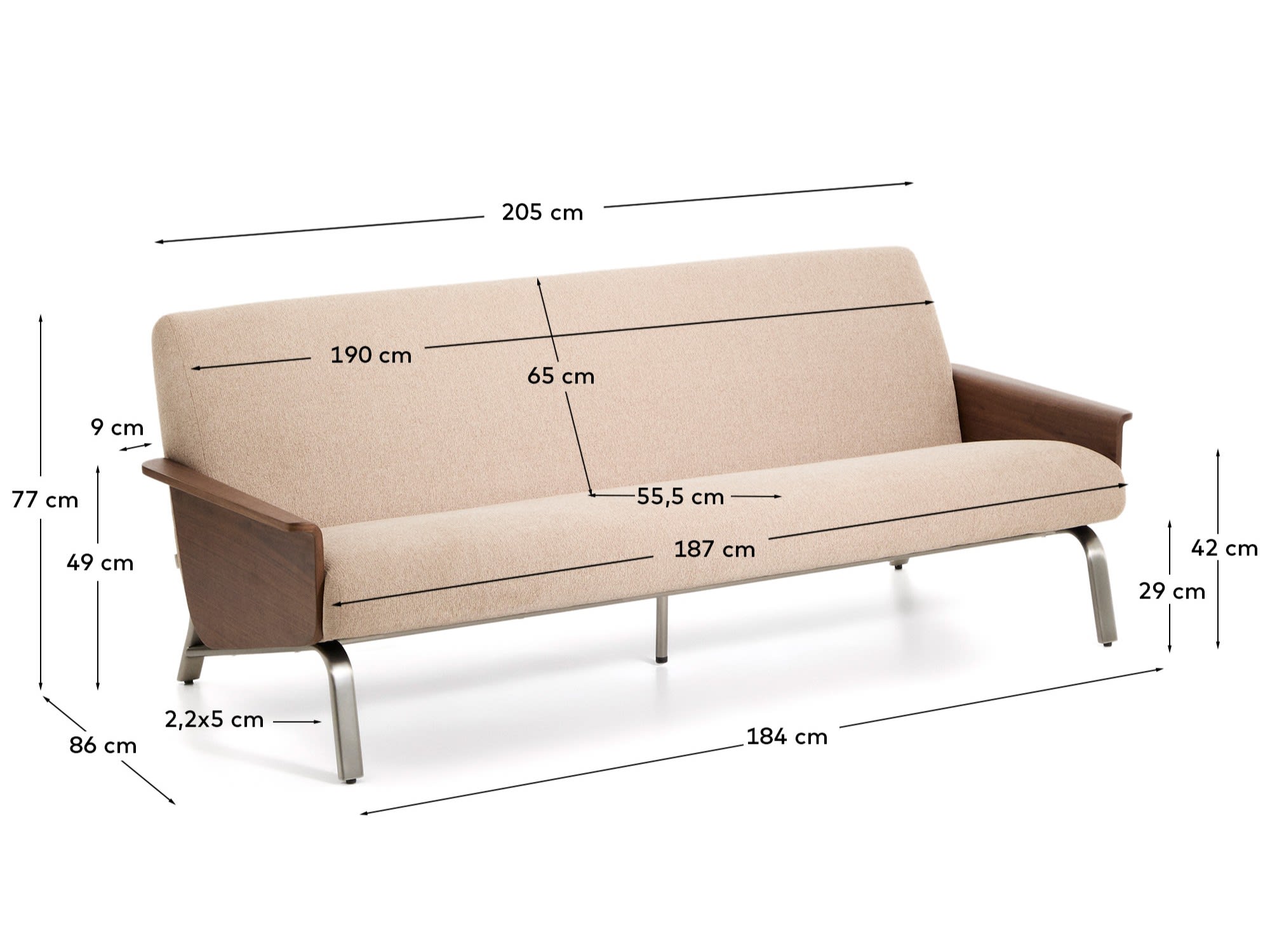 KAVE HOME Sofa AMSEN